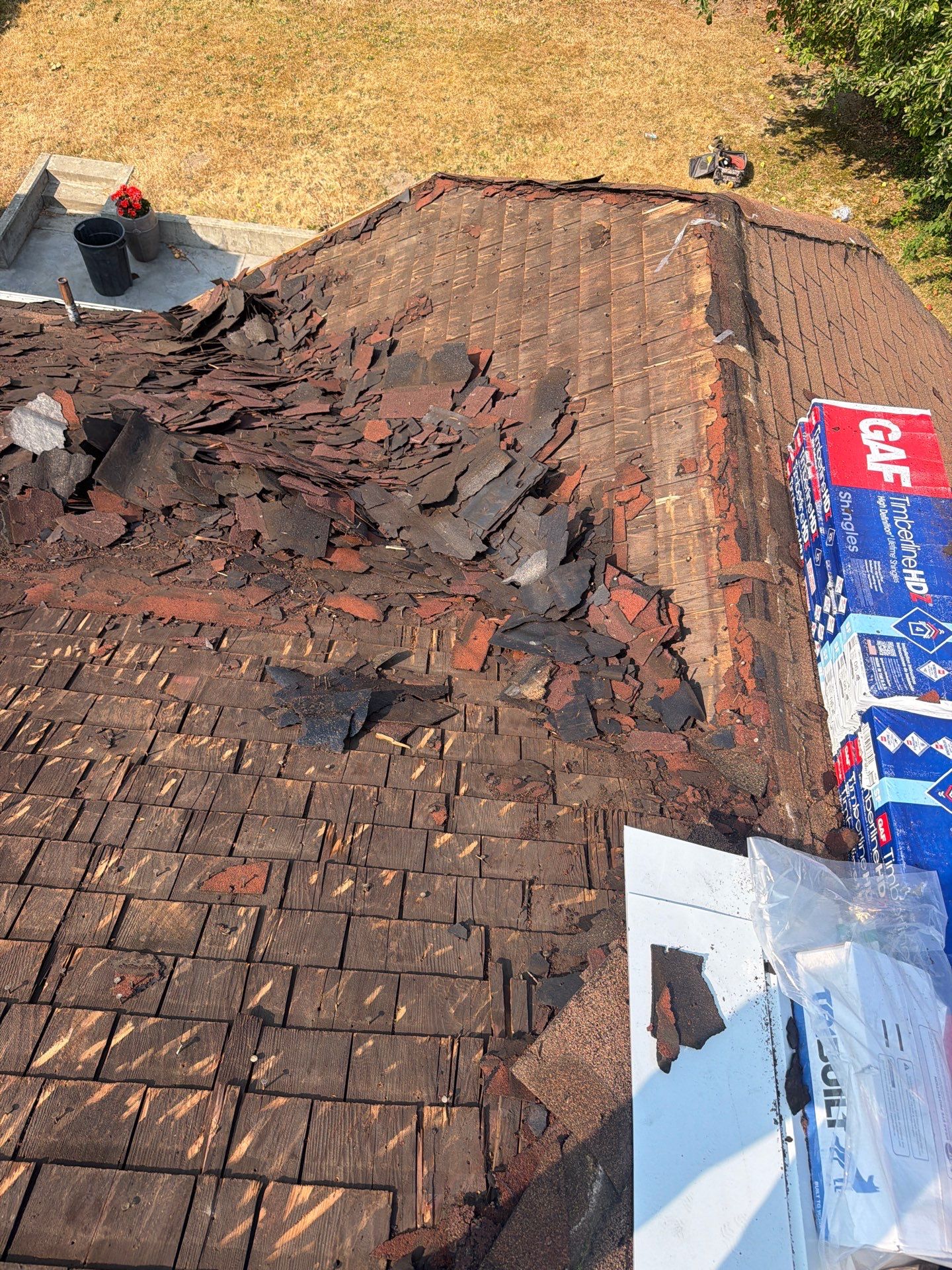 Residential Roofing Installation using GAF HDZ Shingles by Roofing Formula LLC