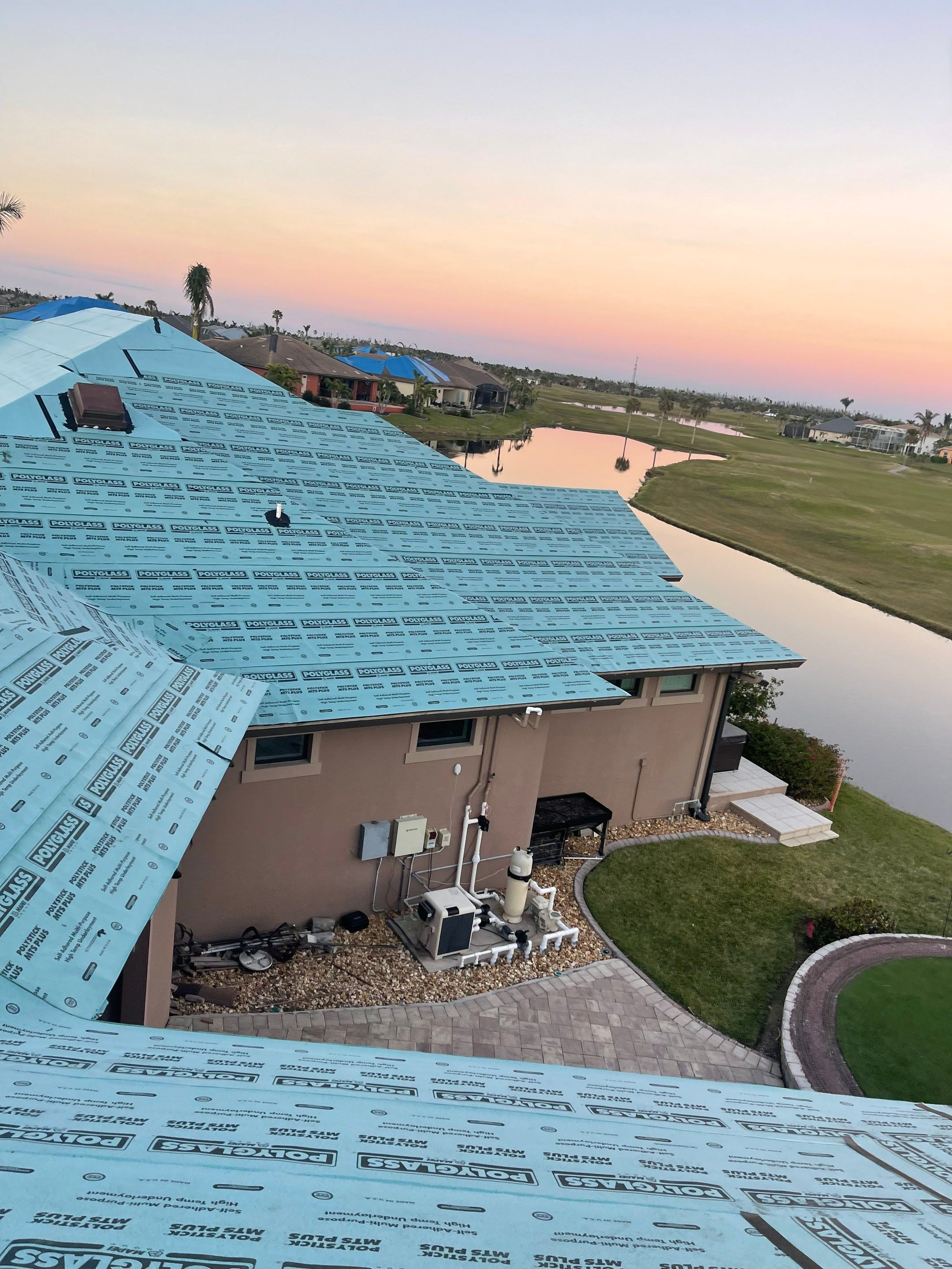 Residential Roofing Installation using Standing Seam Metal Roof in Cape Coral, FL by International Roofing