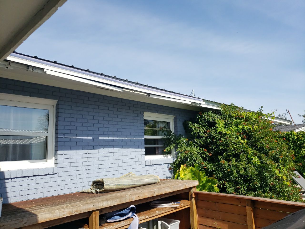 Gutter Installation using K-Style Seamless Gutters and Soffit and Fascia Replacement by Gutter Professors