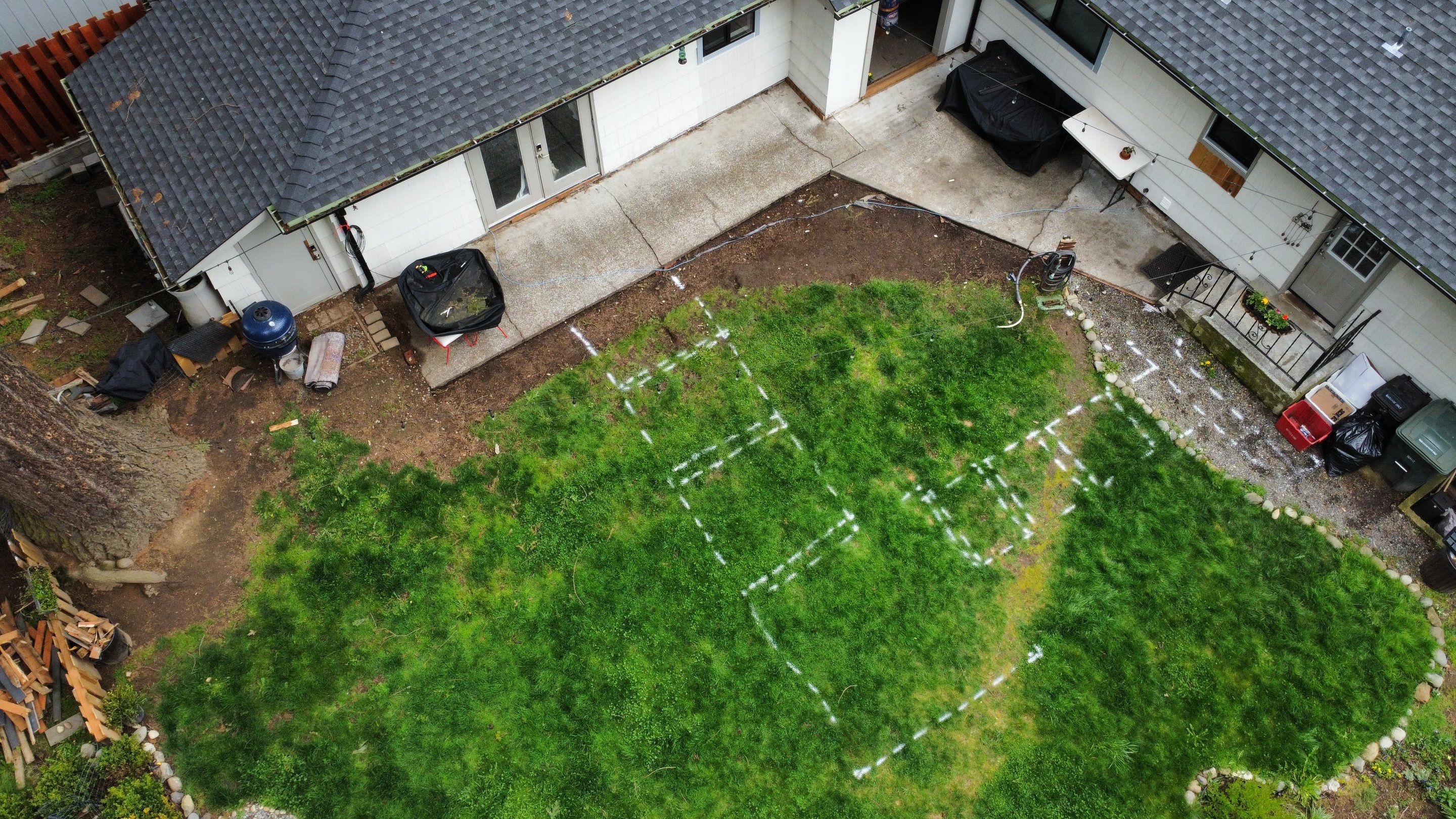 John | Concrete Backyard Walkway by Jireh Asphalt & Concrete Inc 