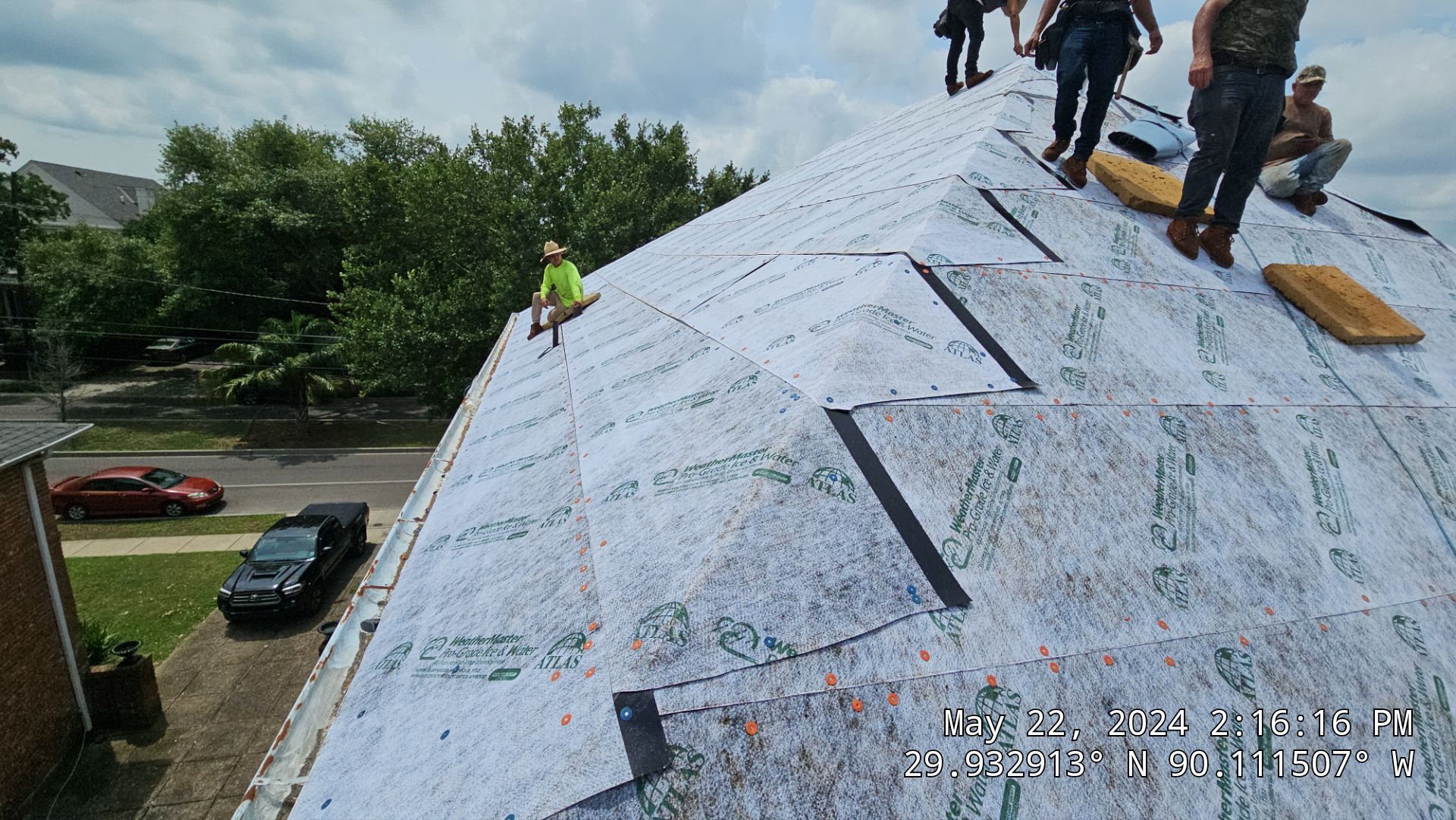 Project in New Orleans by Robertson Roofing & Siding Inc