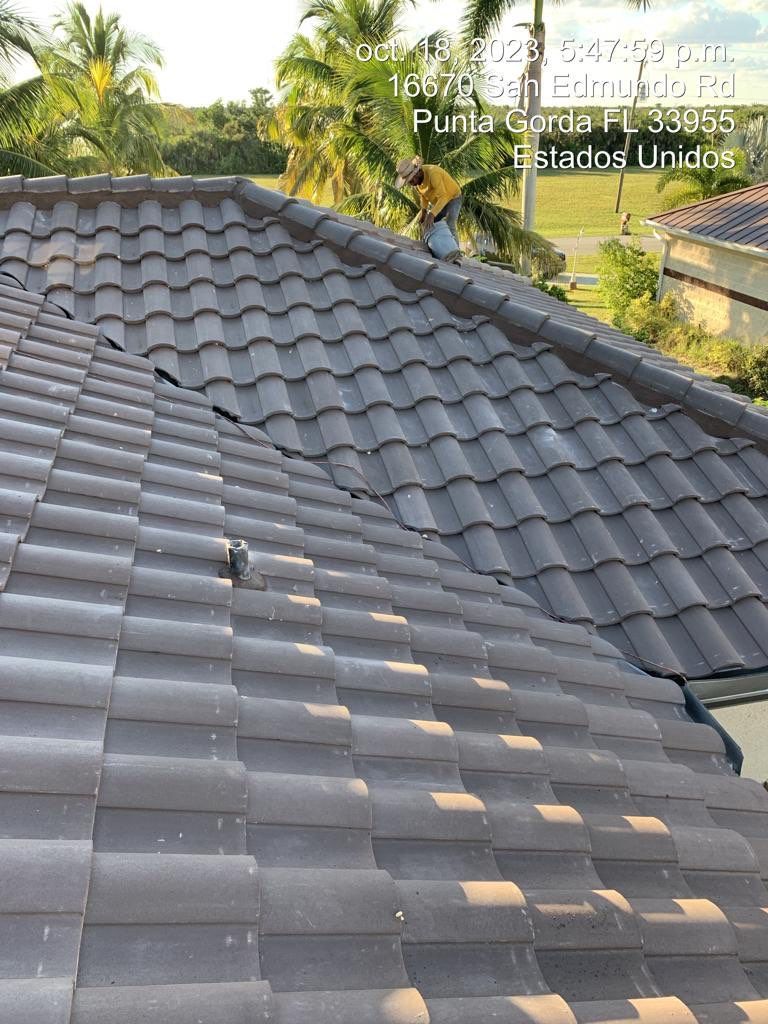 Punta Gorda Concrete Tile Roof Replacement by Four Peaks Roofing