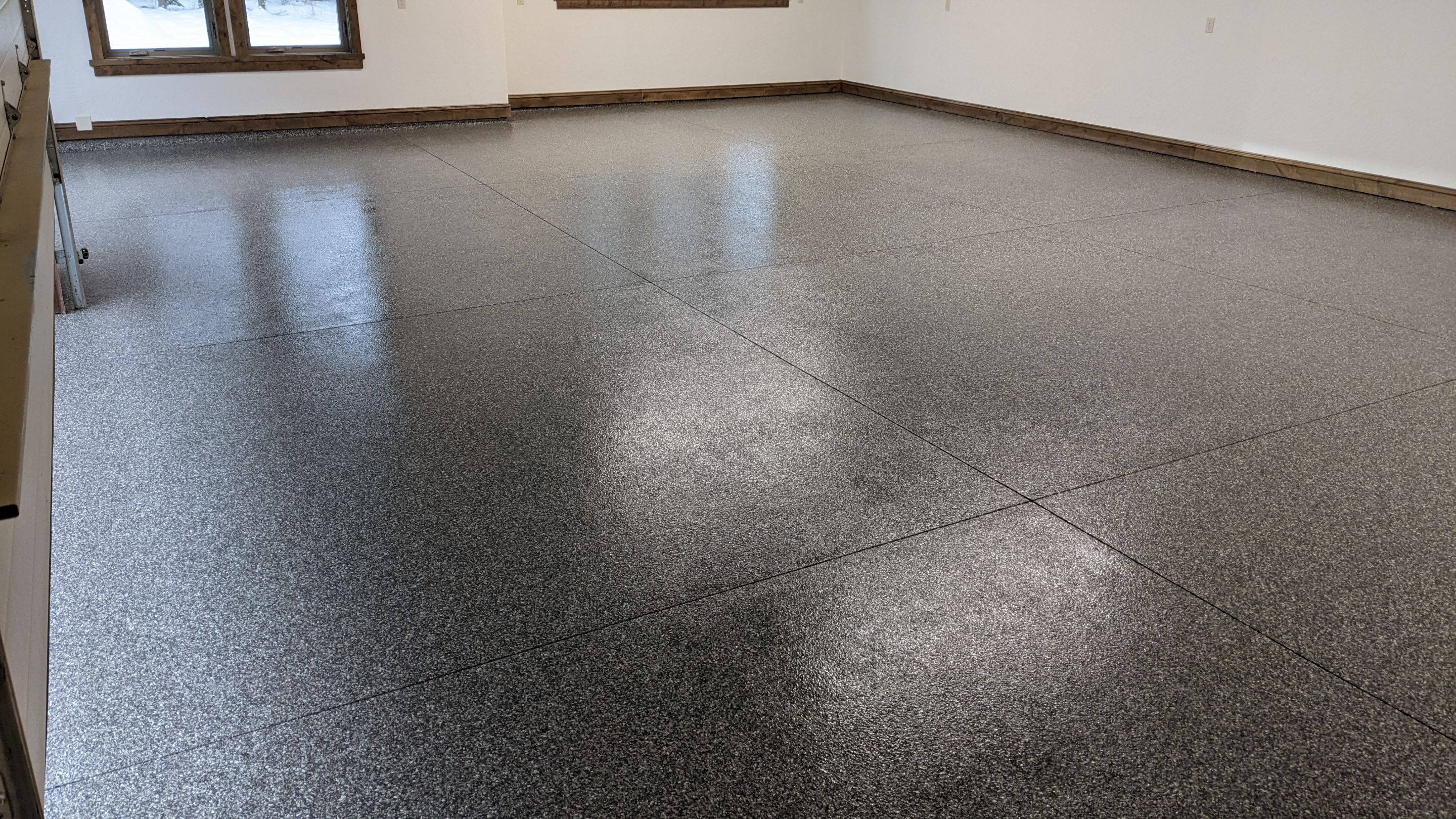 Garage Transformation using Silver Creek by Croc Coatings, LLC
