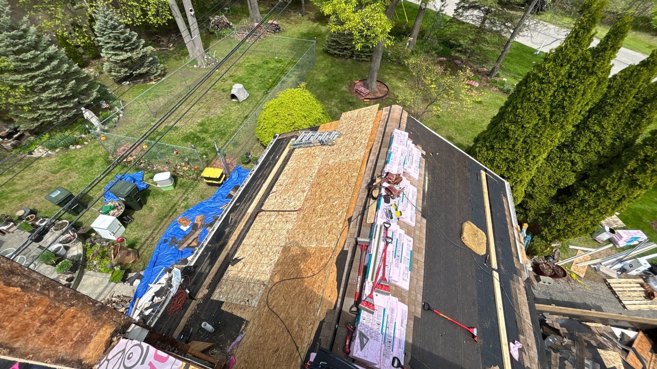 Roof Replacement using Owens Corning Sand Dune by 180 Contractors