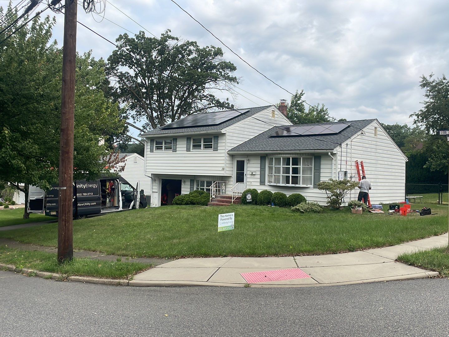 Solar Panel Installation with Exterior Service Change by Infinity Solar Systems