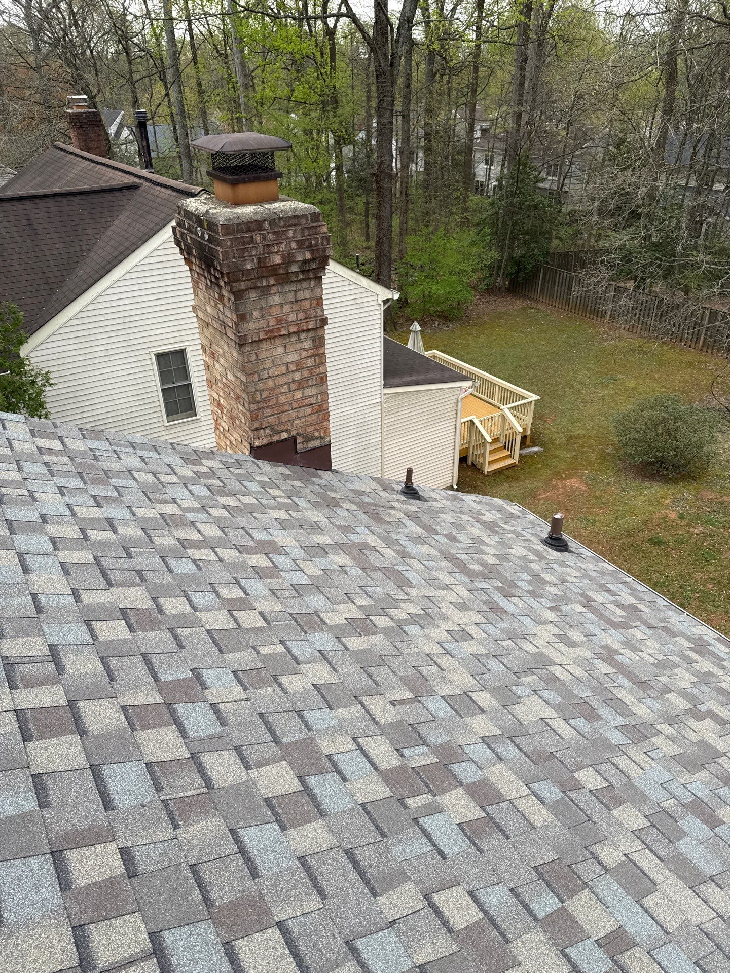 Burke: Residential Roof Replacement with CertainTeed Landmark Pro in Max Def Weathered Wood by RM Banning, Inc.