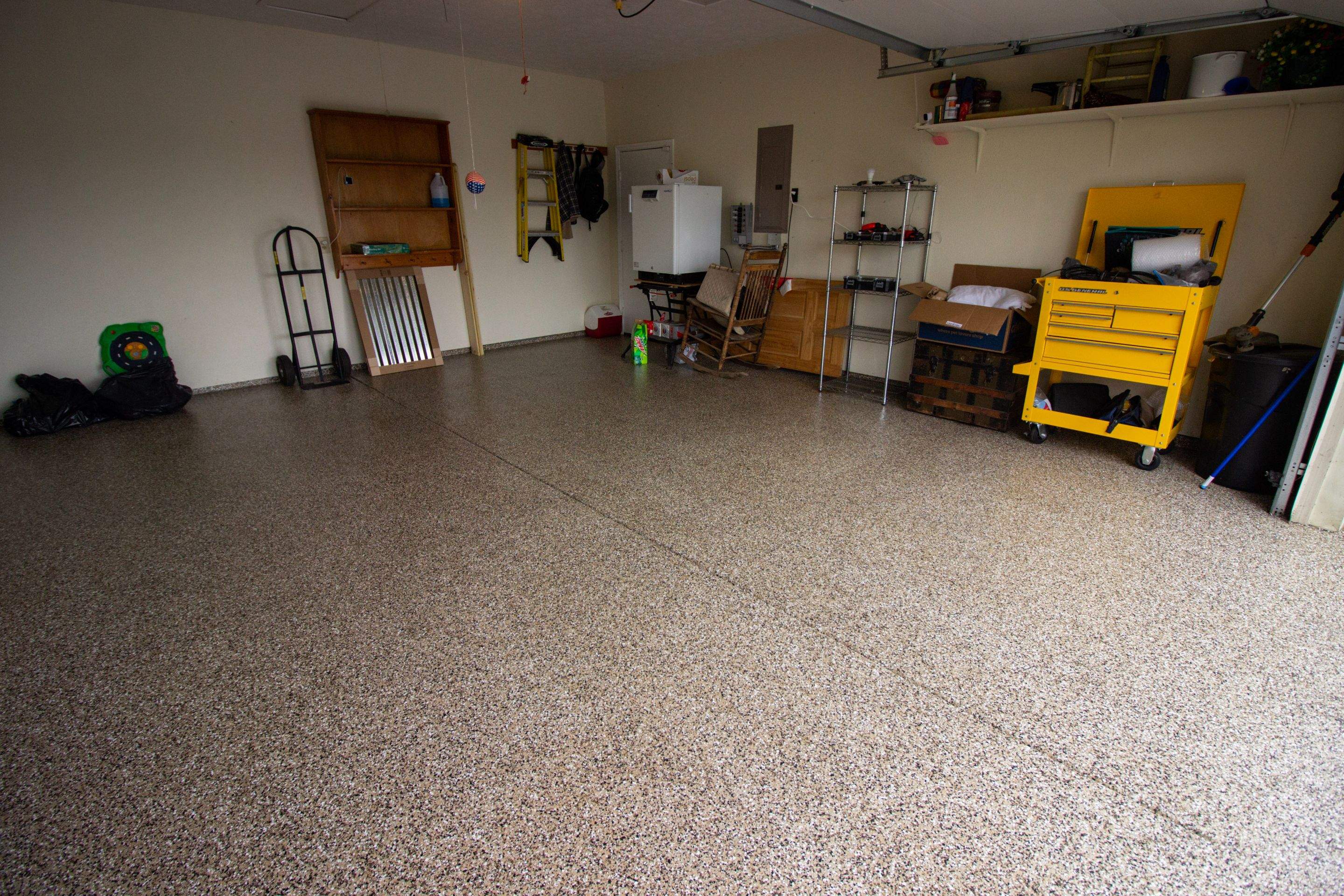 Garage Floor using Desert Sand by Your1DayFloor.com