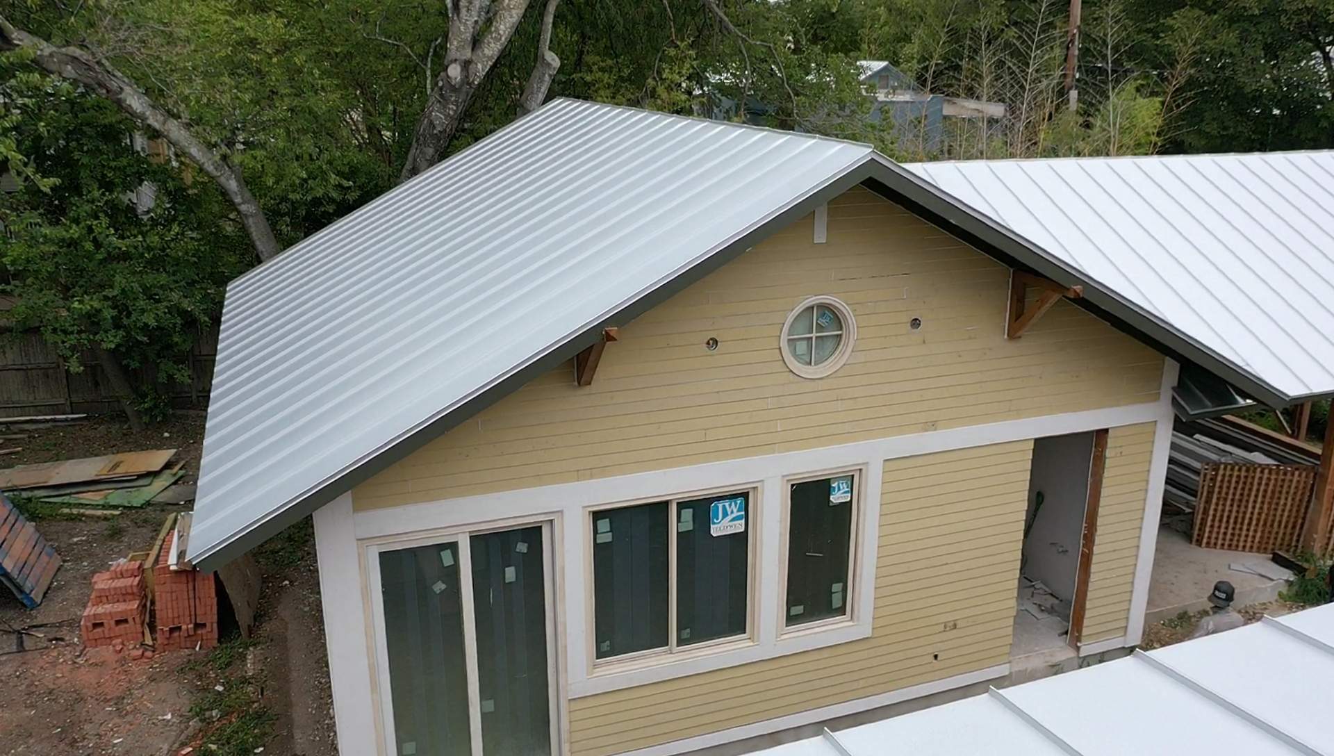 Residential Metal Roof Installation using McElroy Metal by Premier Roofing and Contracting