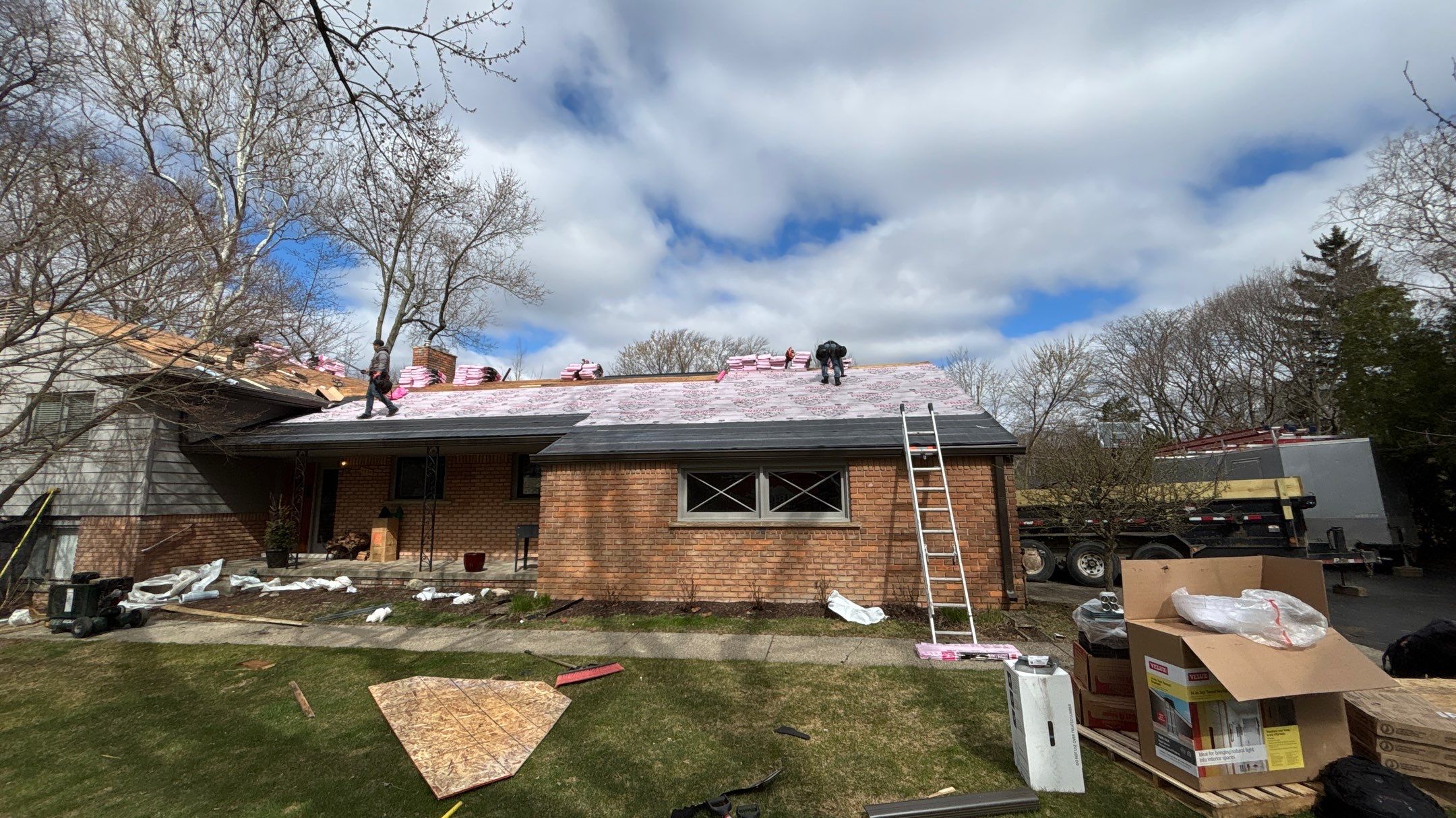 Roof Replacement using Owens Corning Williamsburg Gray by 180 Contractors