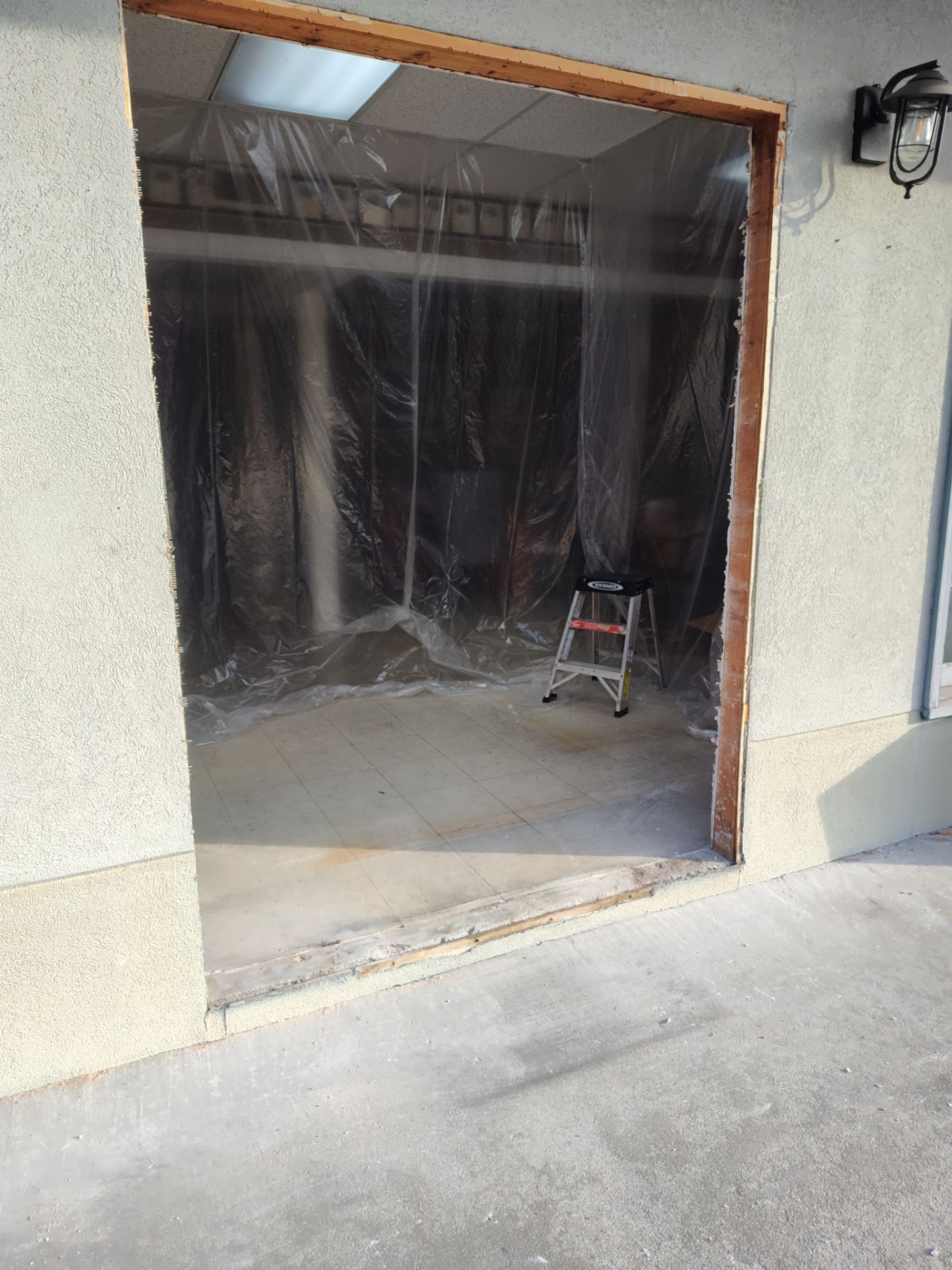 New doors for Commerical building by Cornerstone Home Builders, LLC