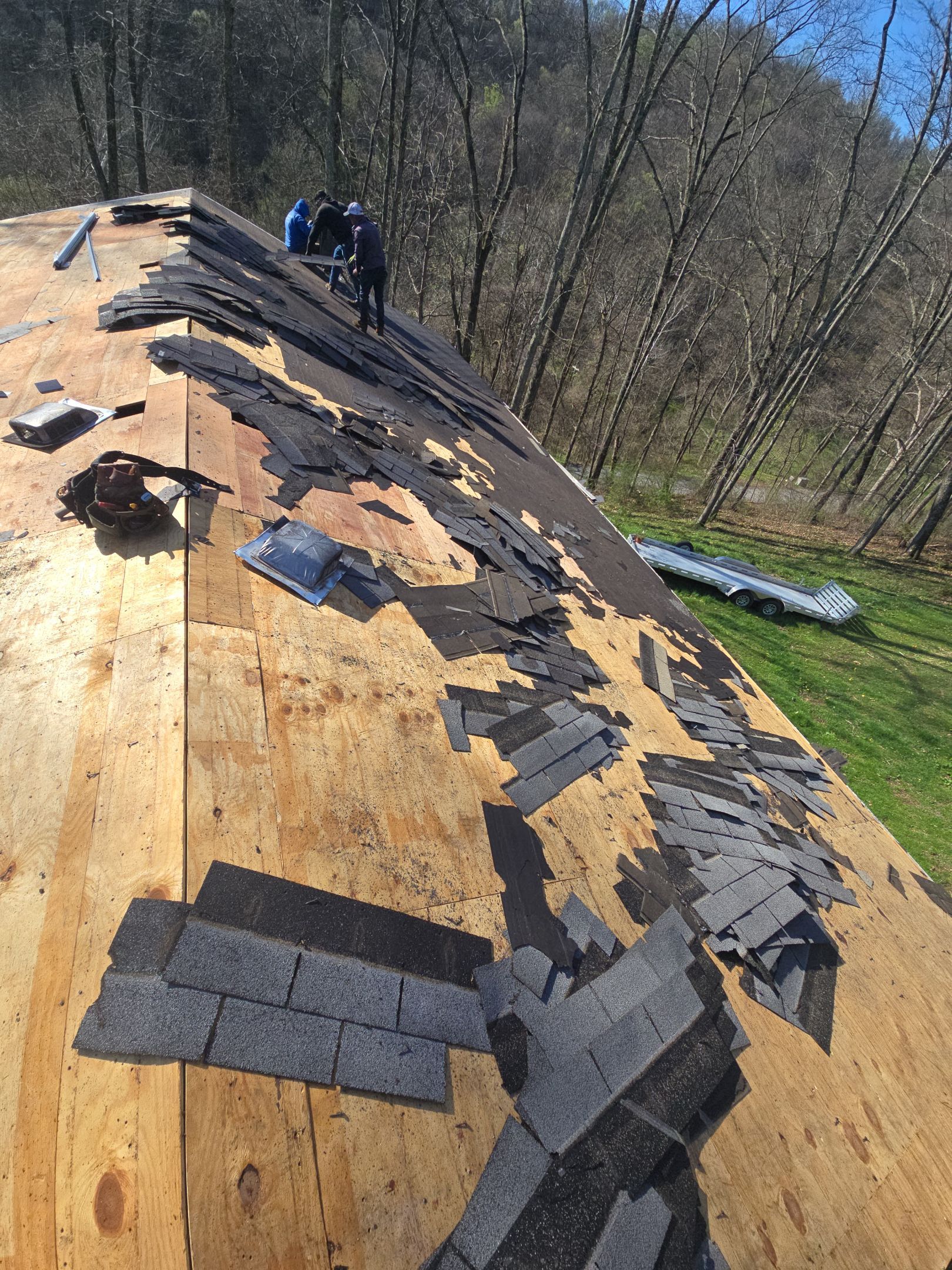 Residential Roofing Installation using GAF Timberline HDZ Nantucket Morning by Rainstoppers Roofing