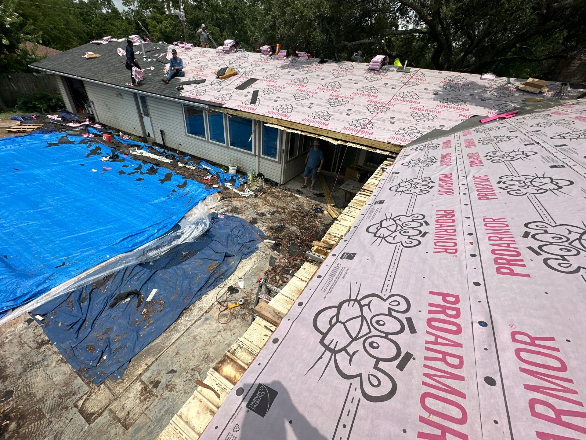 Project in Houston by Motion Roofing