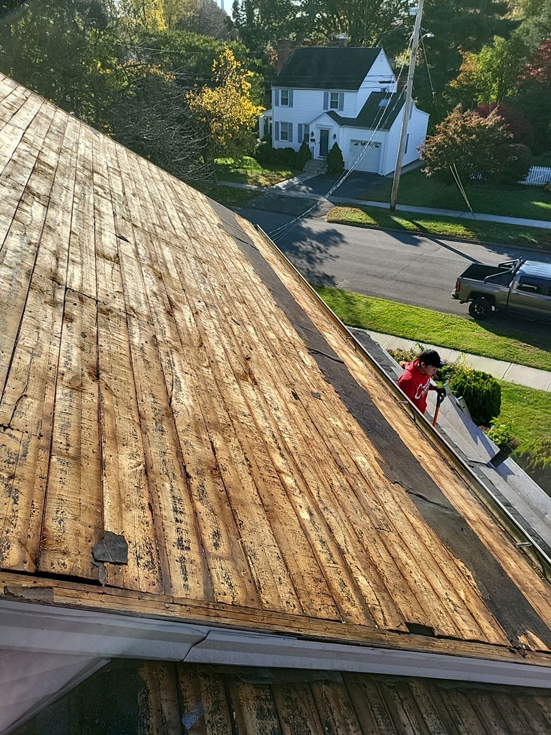 Residential Roofing Installation using Owens Corning TruDefinition Slatestone Gray by A Plus Exterior