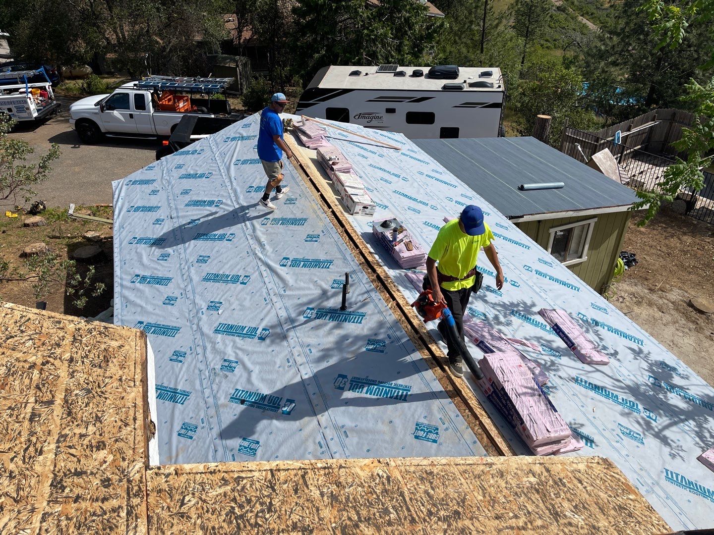Residential Roofing Installation using Owens Corning Roofing Shingles by Byers Enterprises 