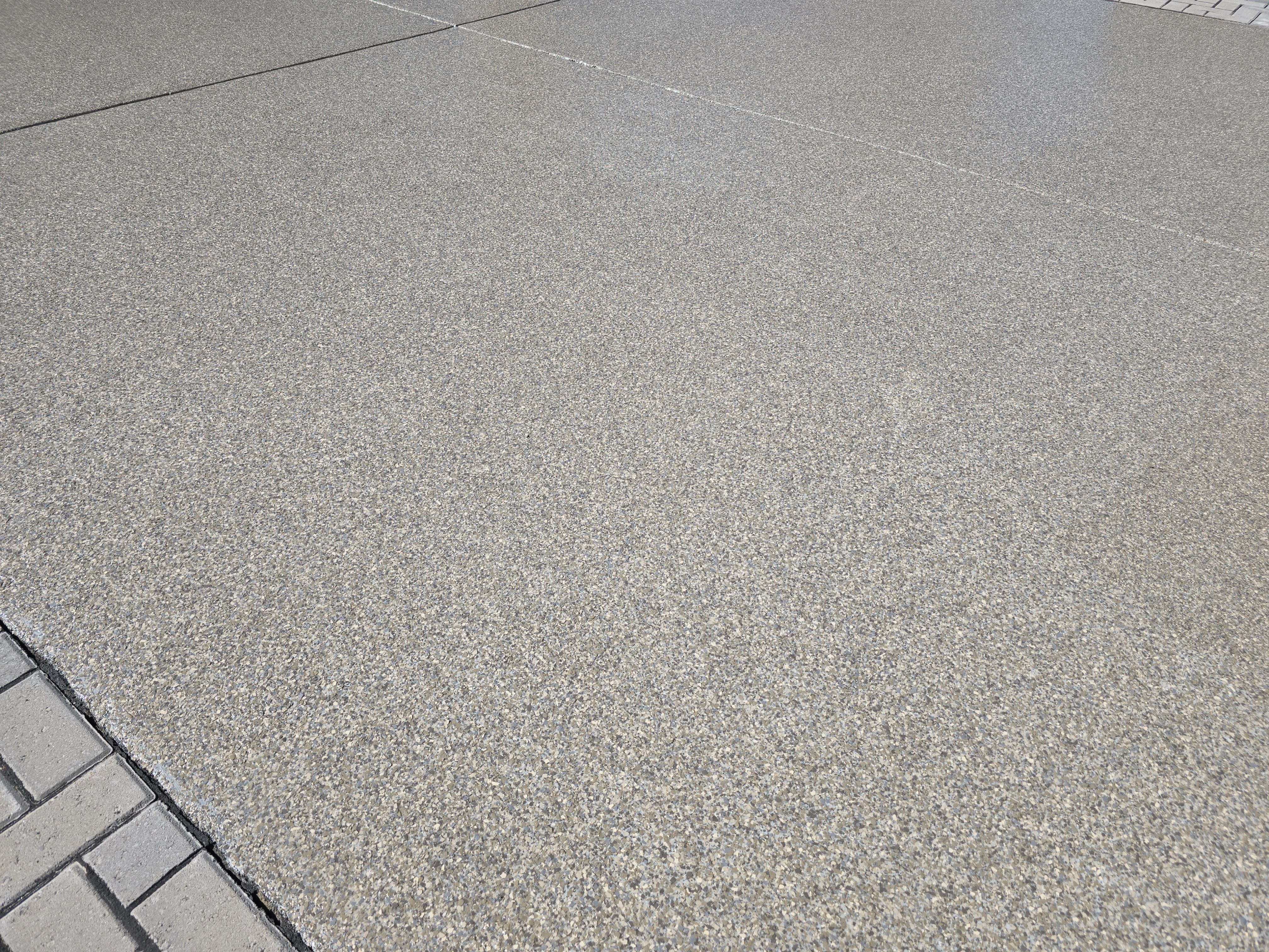 Garage and Driveway using Trail Mix Match by Elite Floor Solutions