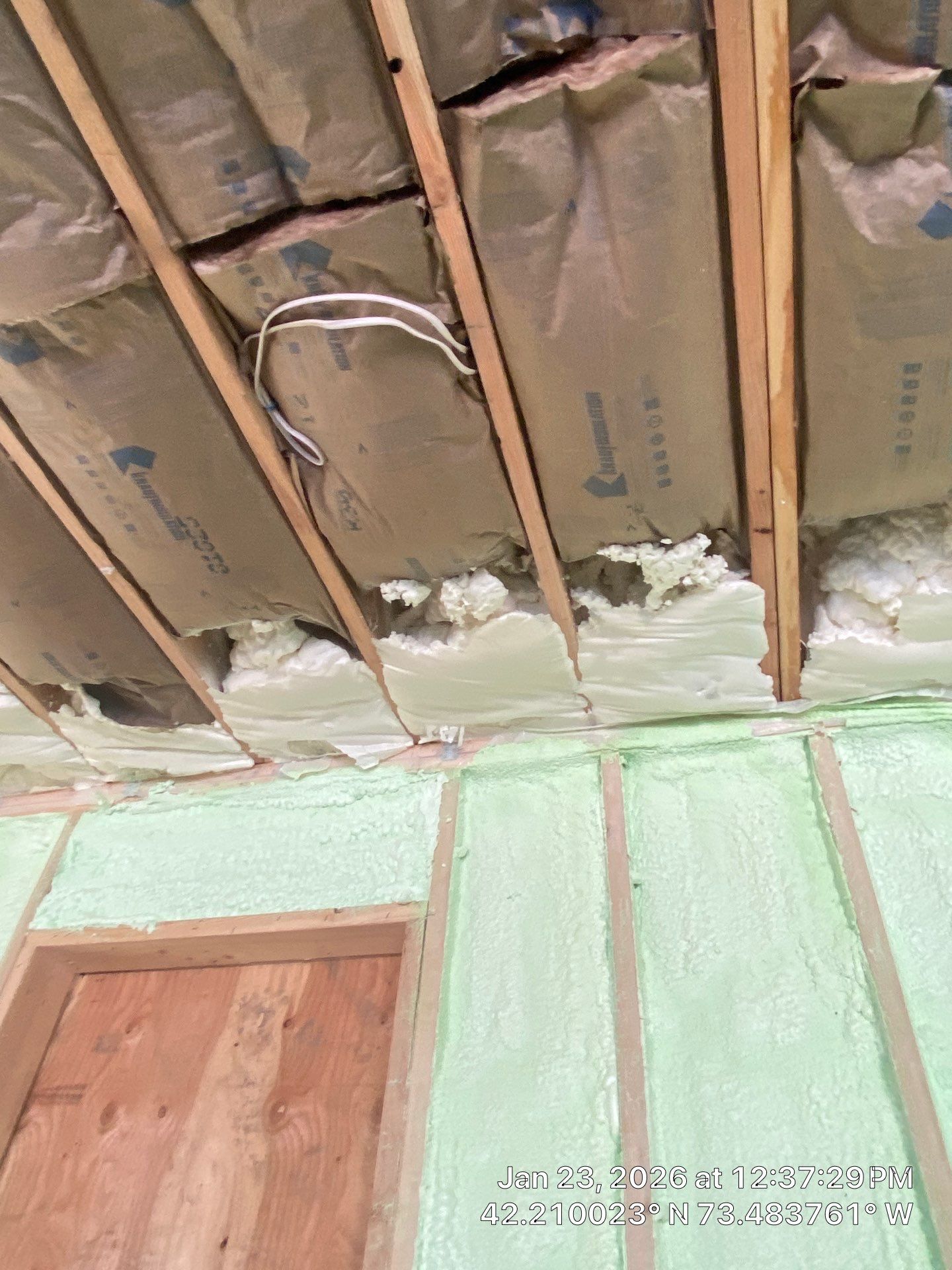 Detached Garage using Closed Cell Spray Foam by NYS Foam & Energy
