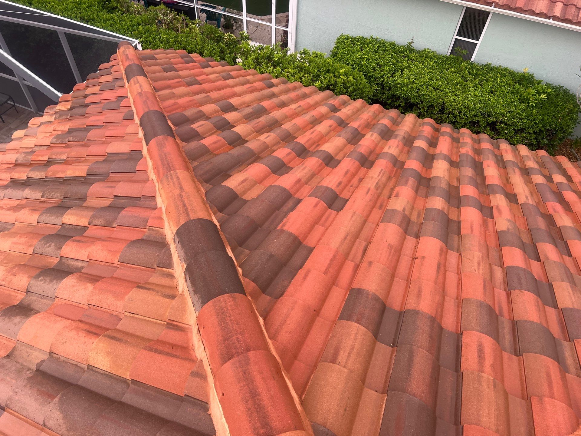 Tile Roof Soft Wash Cleaning by Durabilis Roofing INC