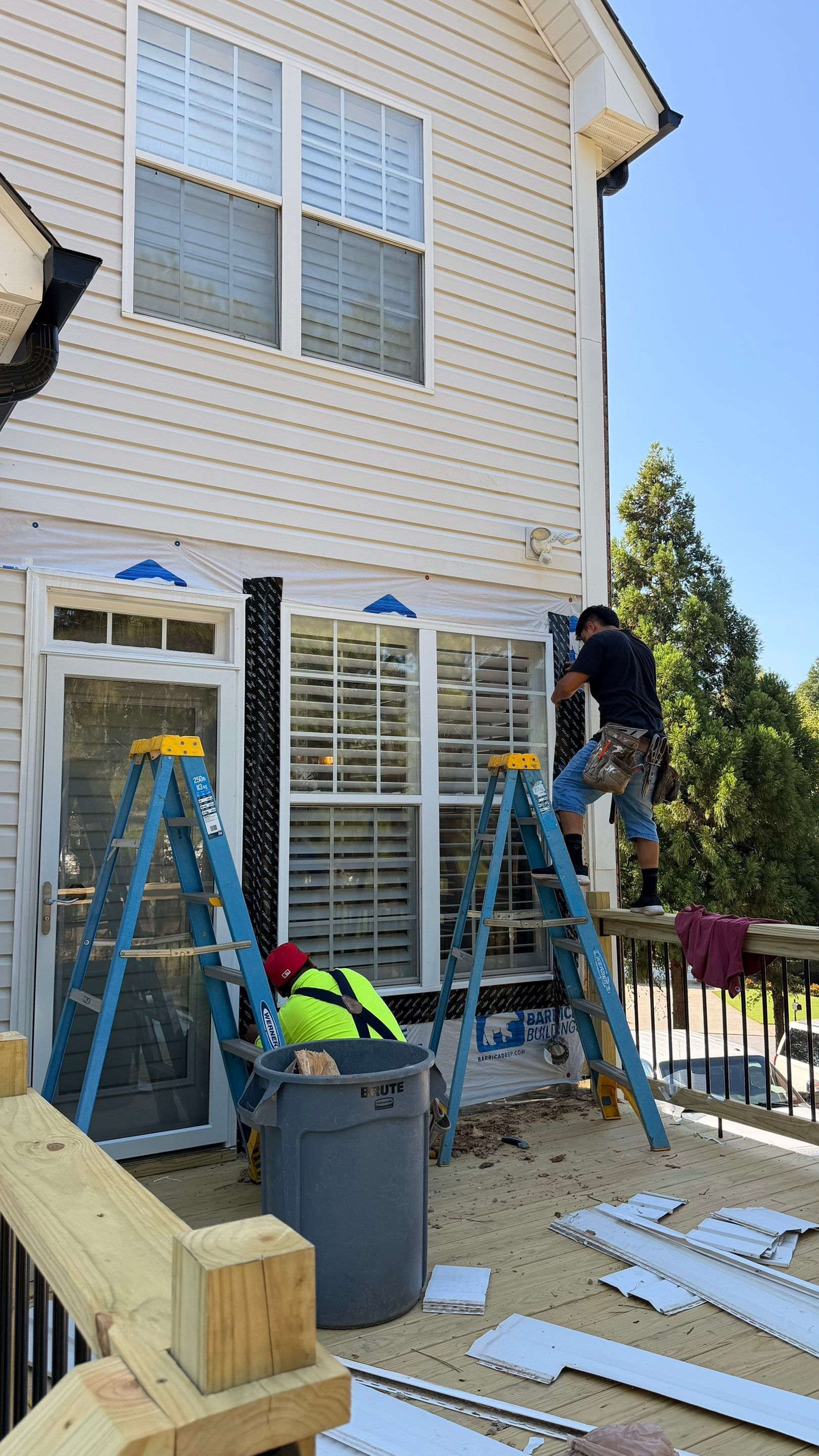 Elevated Pressure-Treated Deck and Staircase Rebuild in Douglasville by Swift Home Renovations