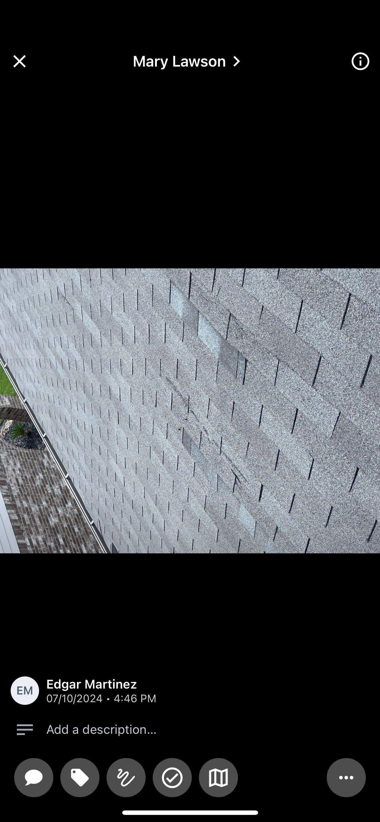Hail Damage using Owen's Corning Duration (Lifetime) Shingles by Roof Repair Company