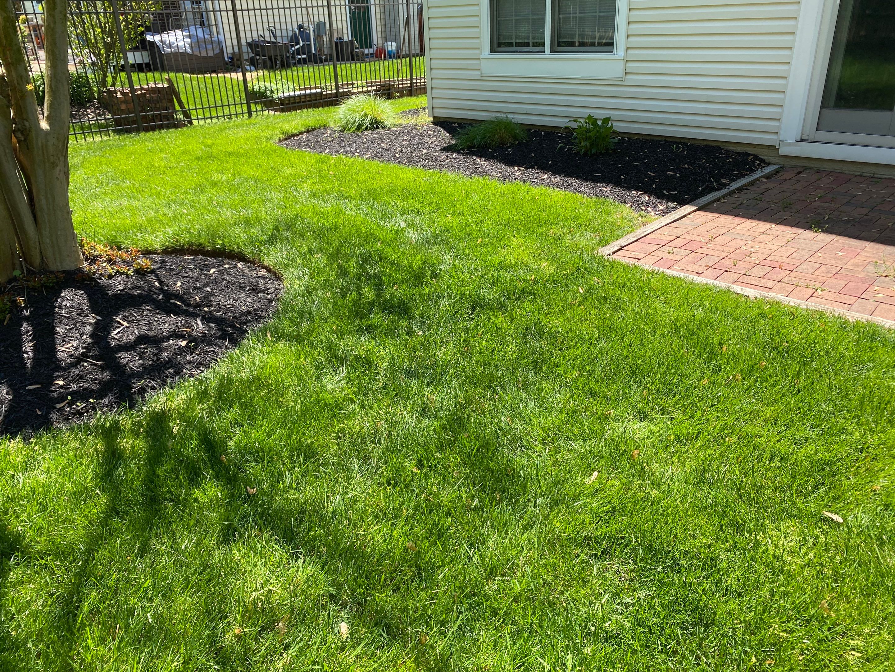 Backyard Transformation using Techo-Bloc Pavers by The Smet Companies, LLC