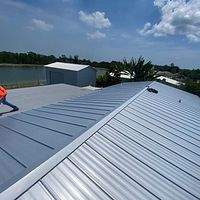 24ga 1" Nail-Strip Mill Finish by Total Roofing System The Metal Roof Experts