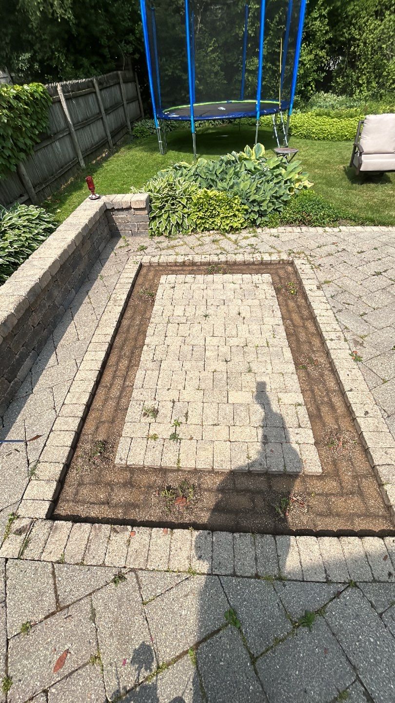 Brick paver clean, sand and seal.  using Surebond SB-1300 by Northern Power Washing LLC.