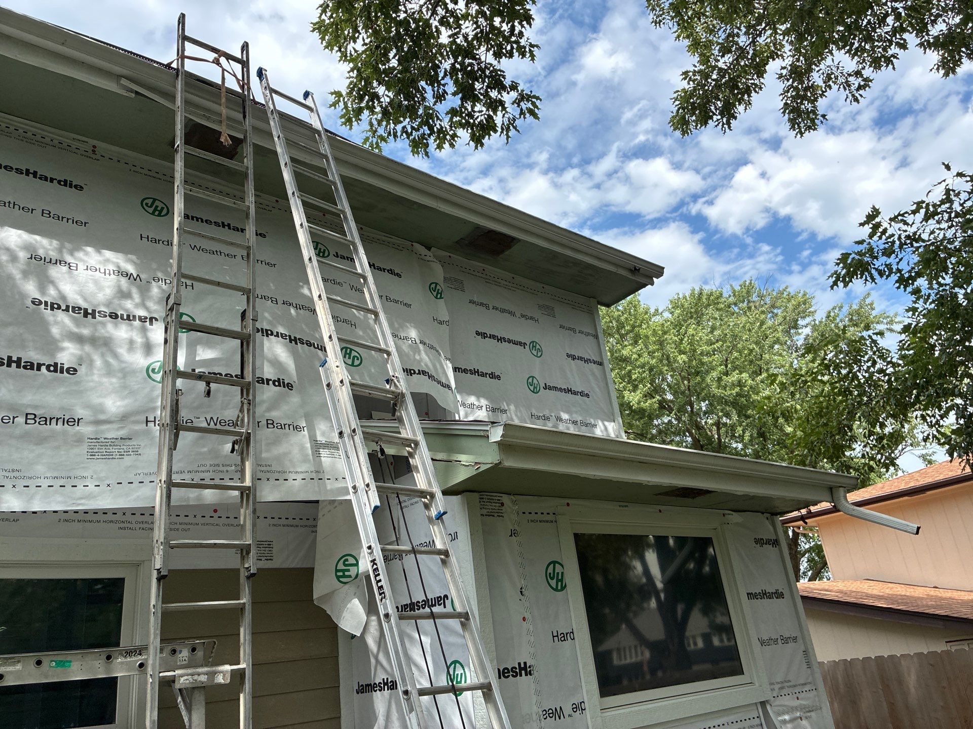 Full James Hardie Siding Replacement and Custom Exterior Paint in Papillion by Carps Complete Exteriors 