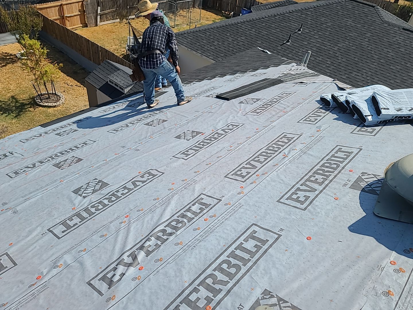 Residential Roofing Replacement and Gutter Installation in Manor by Caliber Restoration LLC