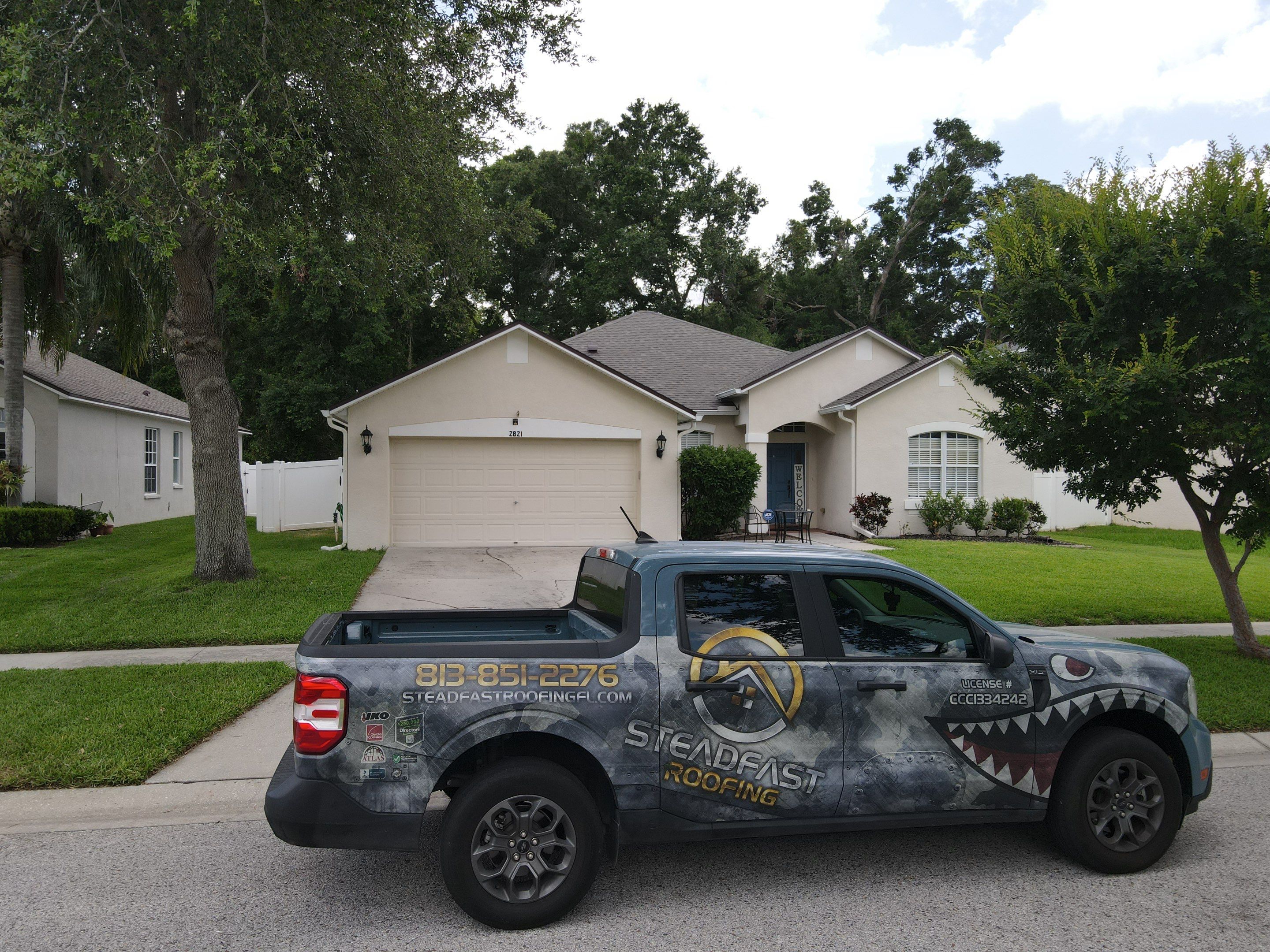 Roof Replacement in Valrico, FL. by Steadfast Roofing