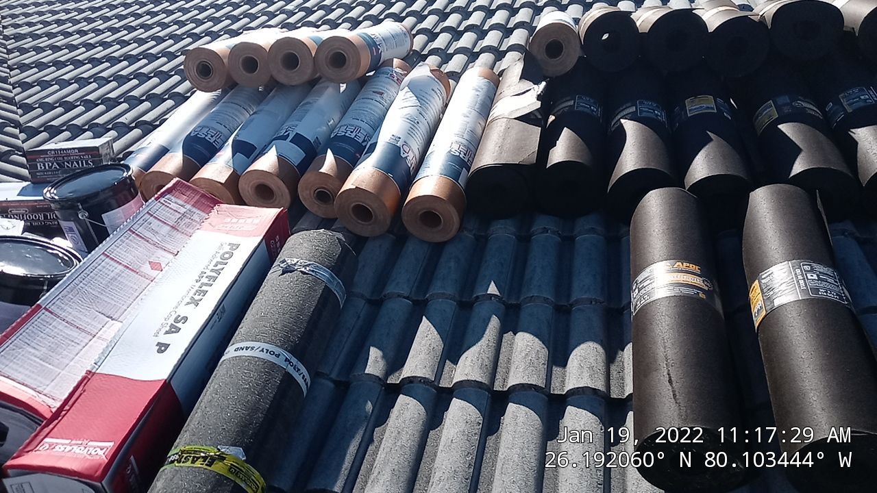 Residential Roofing Installation using 1" Nail strip metal roof by BLUES BROTHERS ROOFING