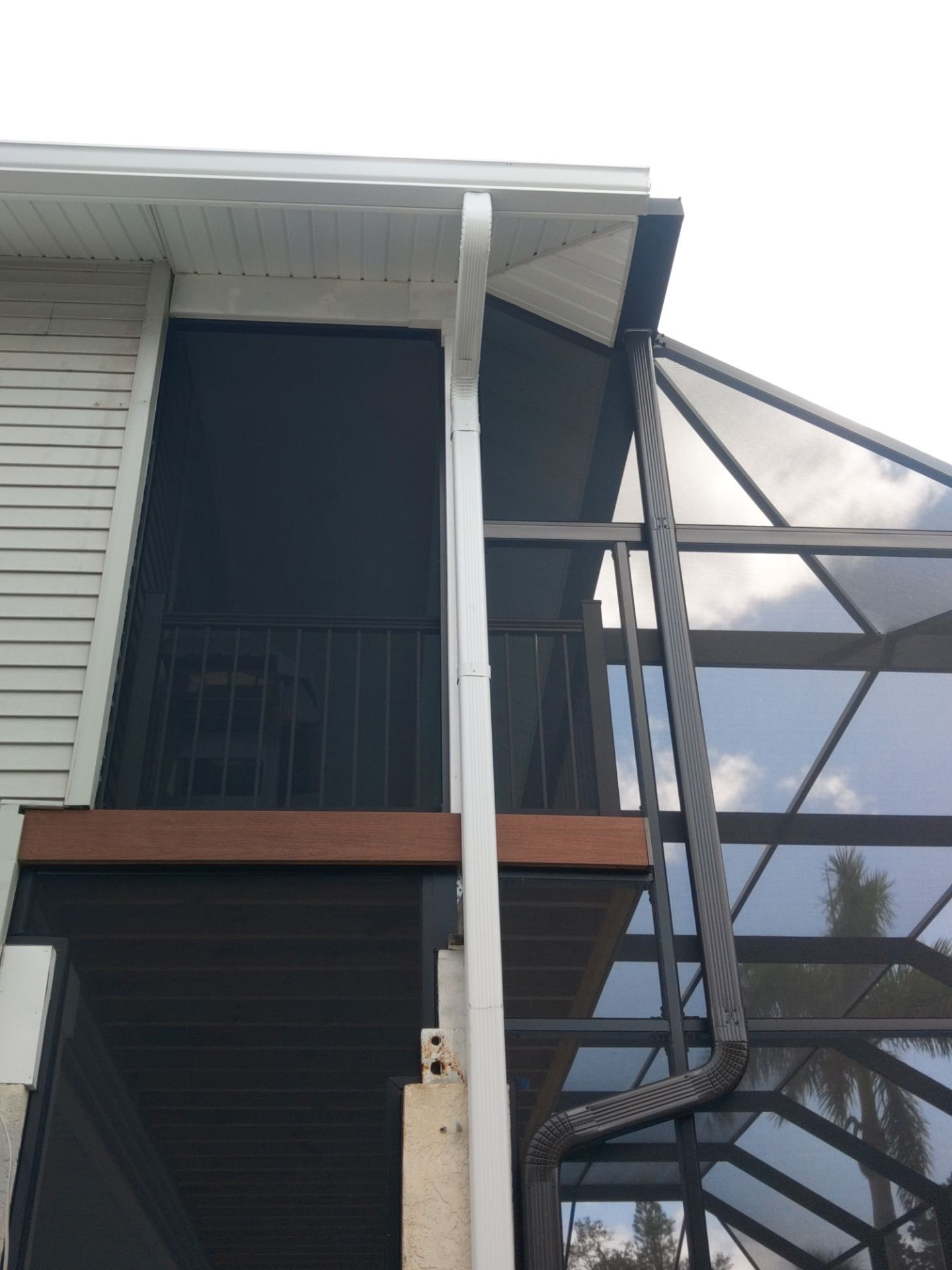 Complete Gutter System with Downspouts & Guards in Fort Myers Beach FL by Gutter Professors