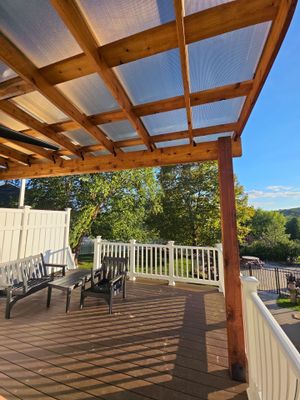 Complete Hardie Siding Replacement and Deck with pergola in Eighty Four