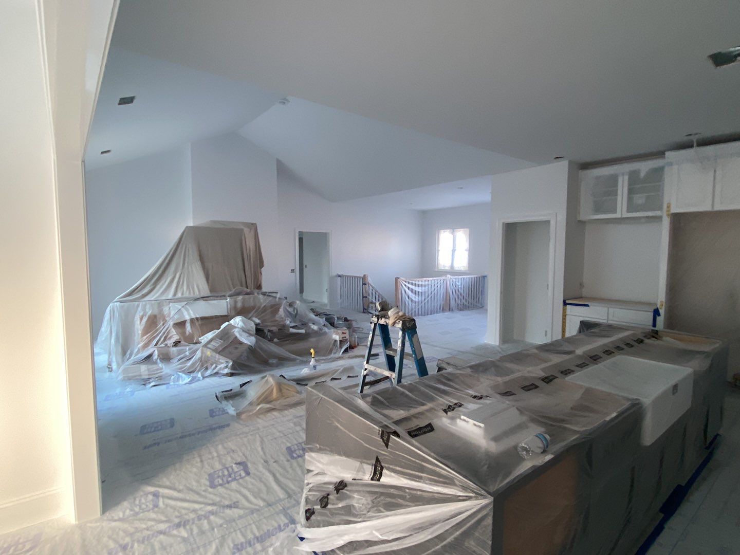 Interior Painting using Snowbound White  by EXCELLENCE | CARTO