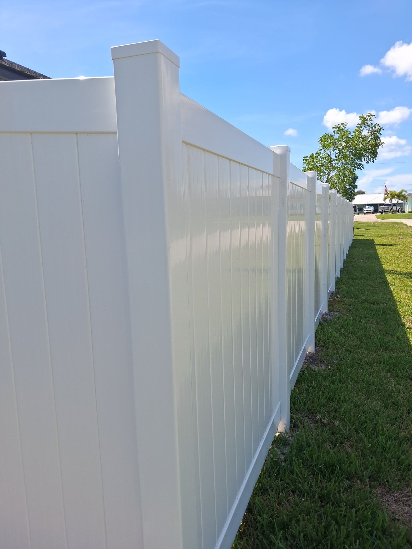 Residential Vinyl Privacy Fence Installation in Port Charlotte by True Fence LLC