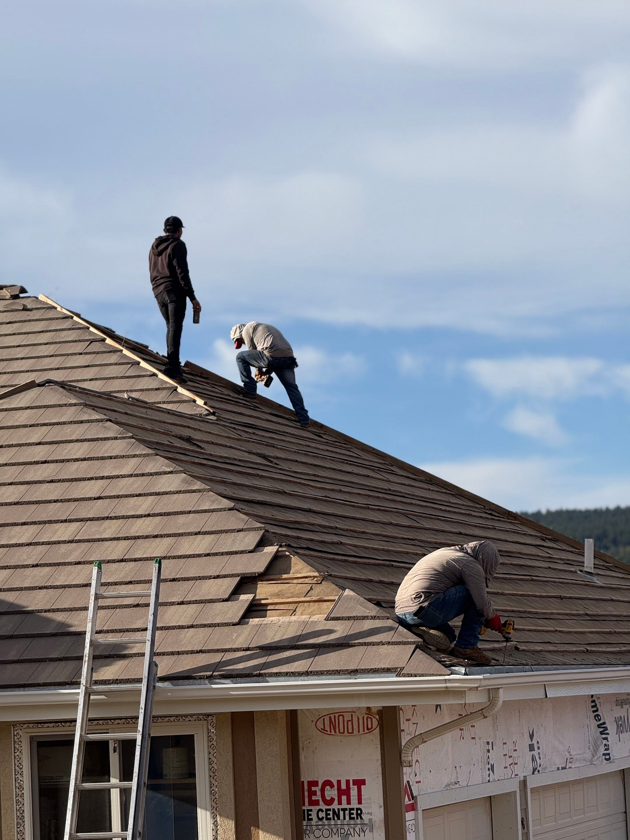 Upgraded From Concrete Tile to Euroshield Vermont Slate by Weather-Tite Exteriors LLC