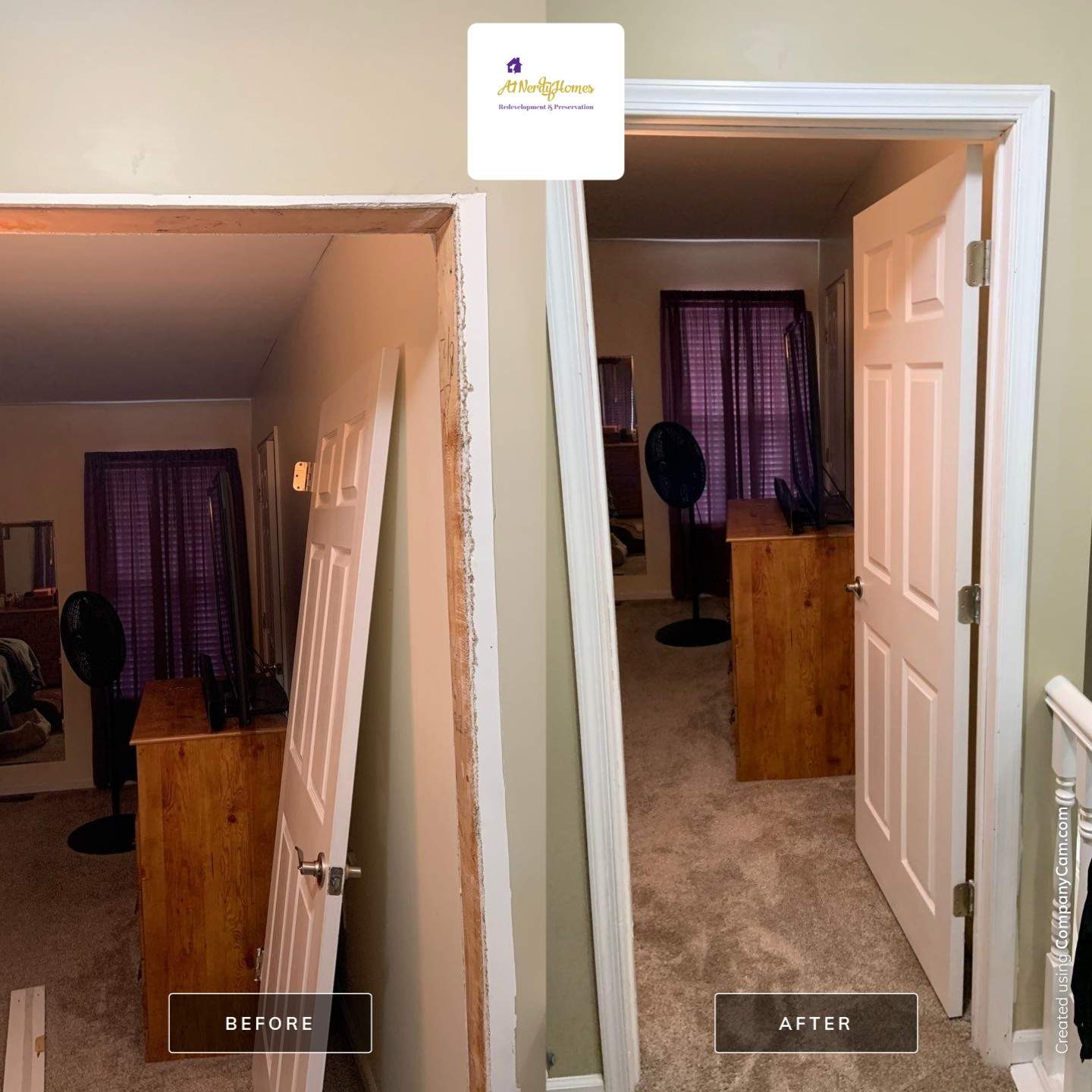 Door Repair using Interior Door Jamb by A1 NERDY HOMES LLC