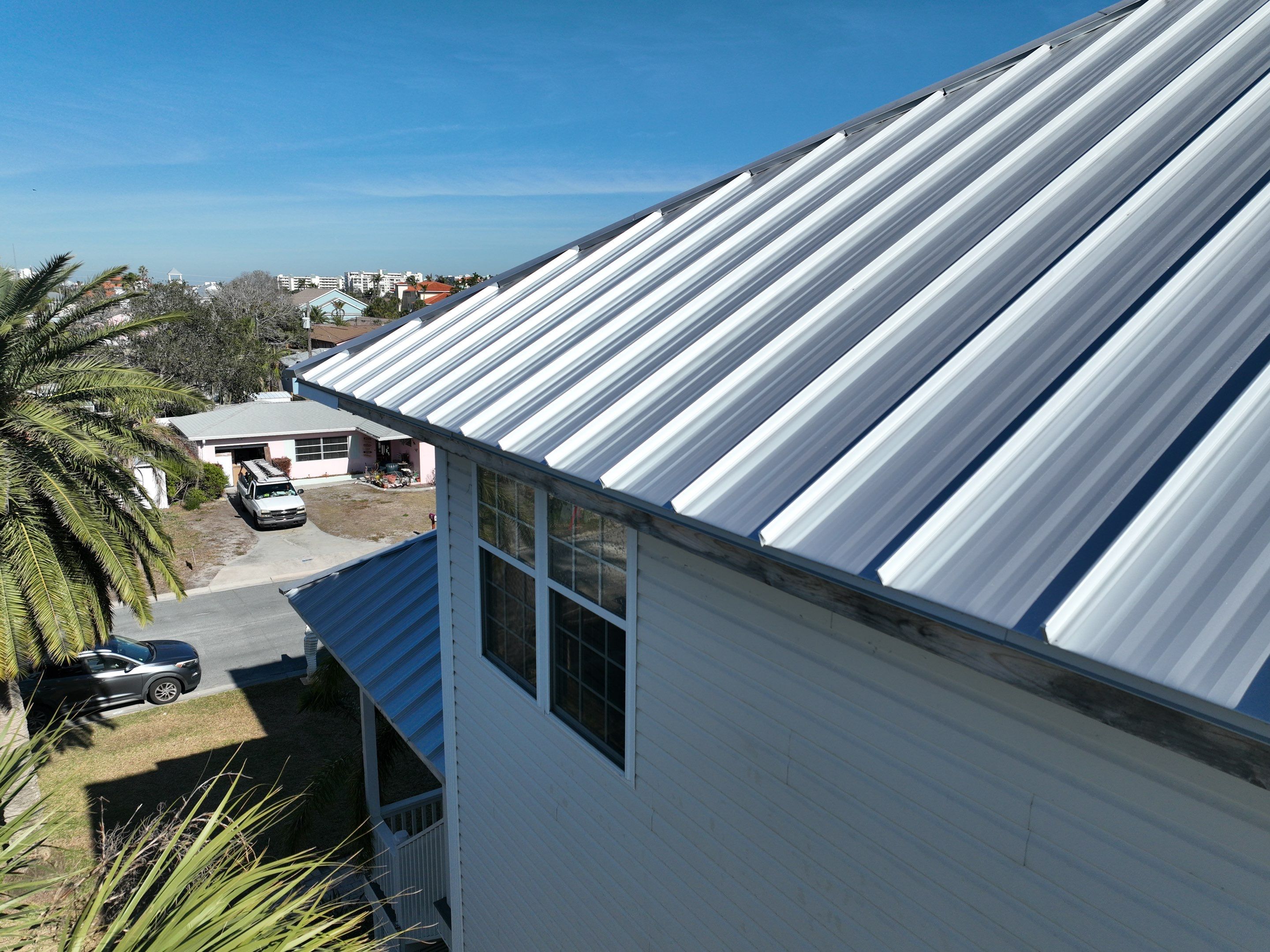 Polar White Standing Seam by Reimagine Roofing