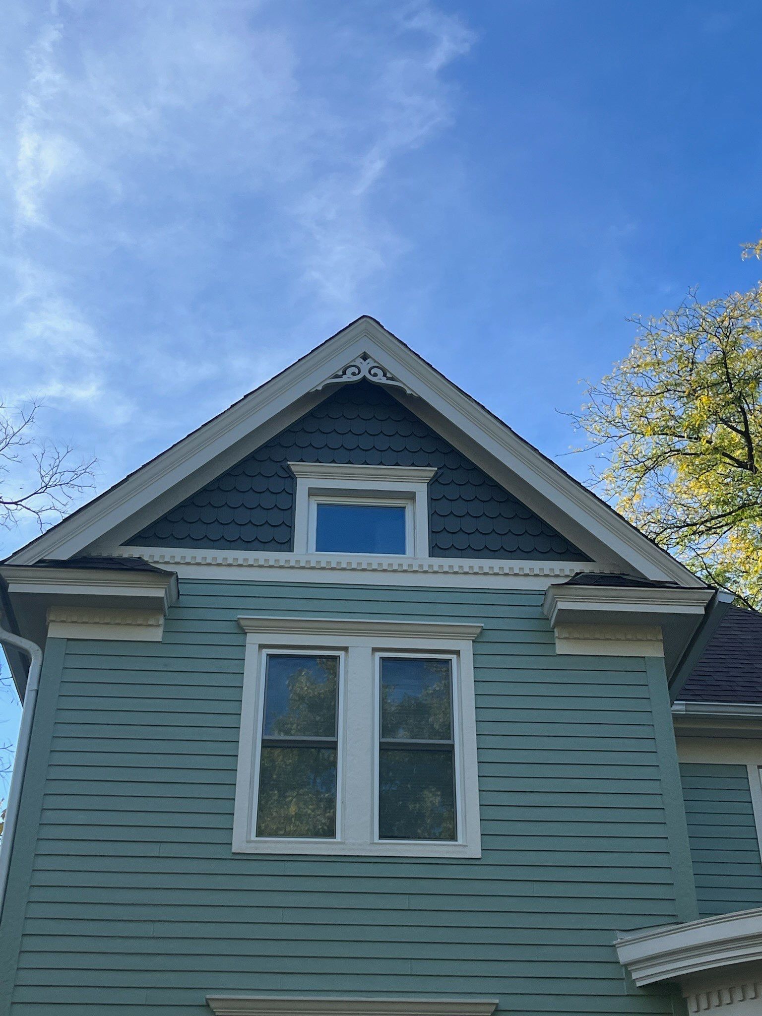 Glen Ellyn Exterior Renovation Featuring James Hardie Siding and Porch Restoration by Great American Exteriors