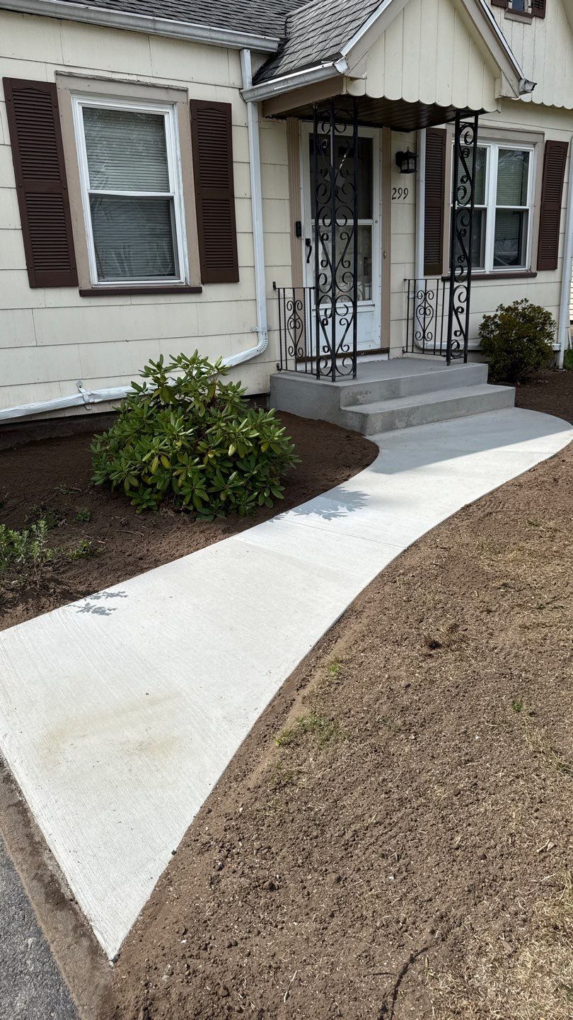 Broom Finish Porch and Walkway  by NG Masonry & Construction LLC