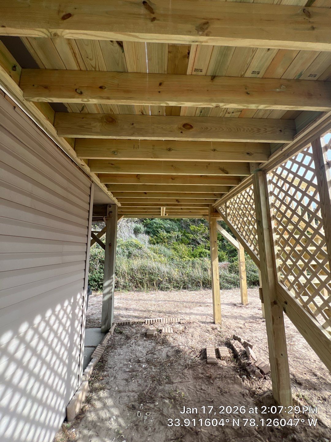 Deck Construction in Oak Island, NC | Coastal Outdoor Living Project by RGR Construction and Roofing, LLC