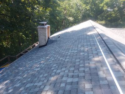 Residential Roofing Installation using Atlas Pinnacle Pristine Coastal Granite Architectural Shingles