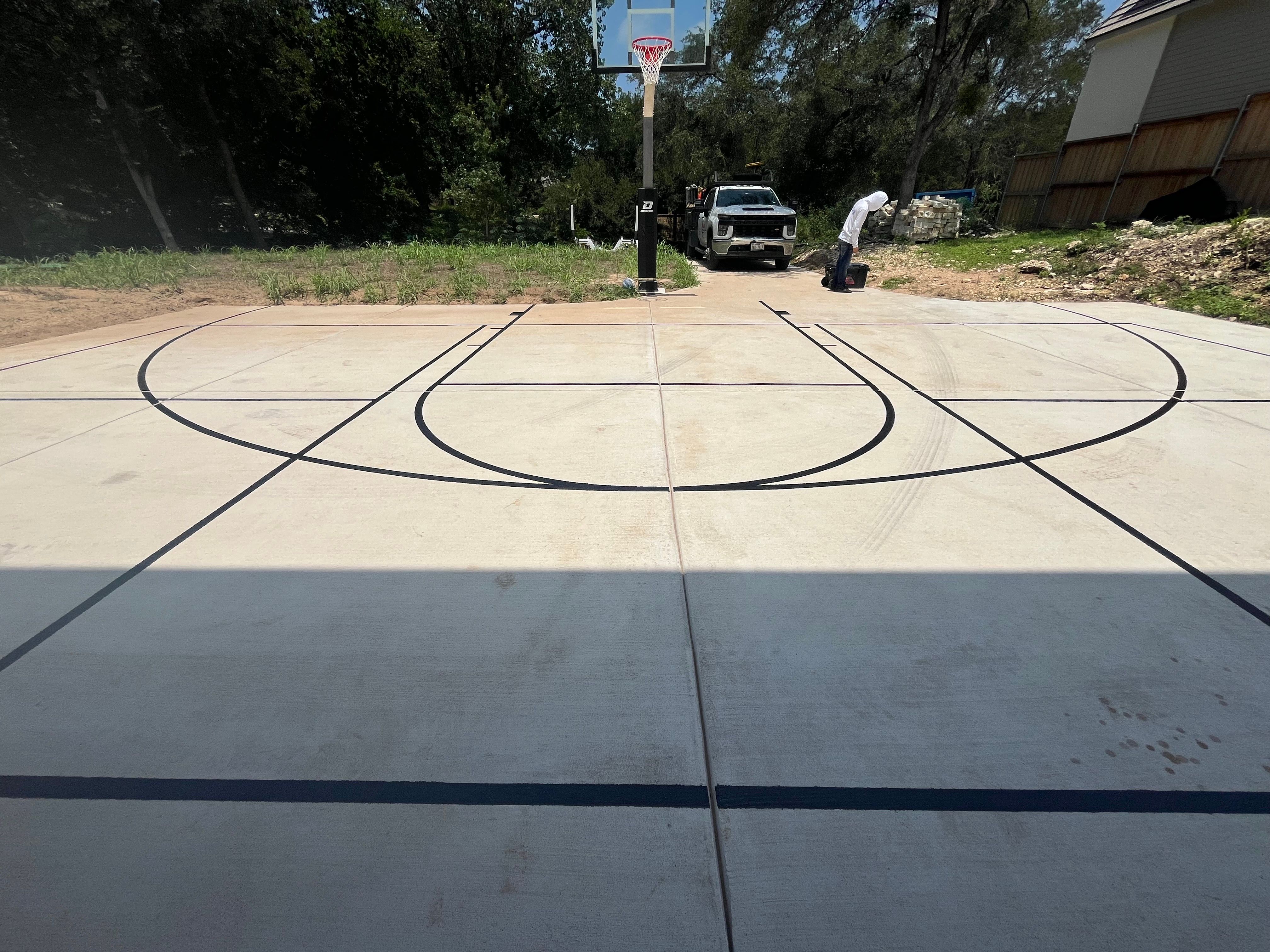 Driveway Setup in Austin by Sport Court Austin