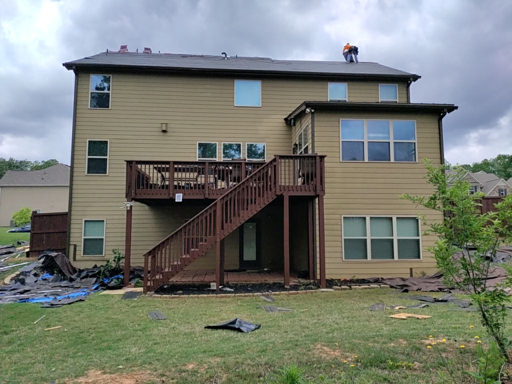 Residential Roofing Installation using Owens Corning TruDef Peppermill Gray by Inspector Roofing and Restoration