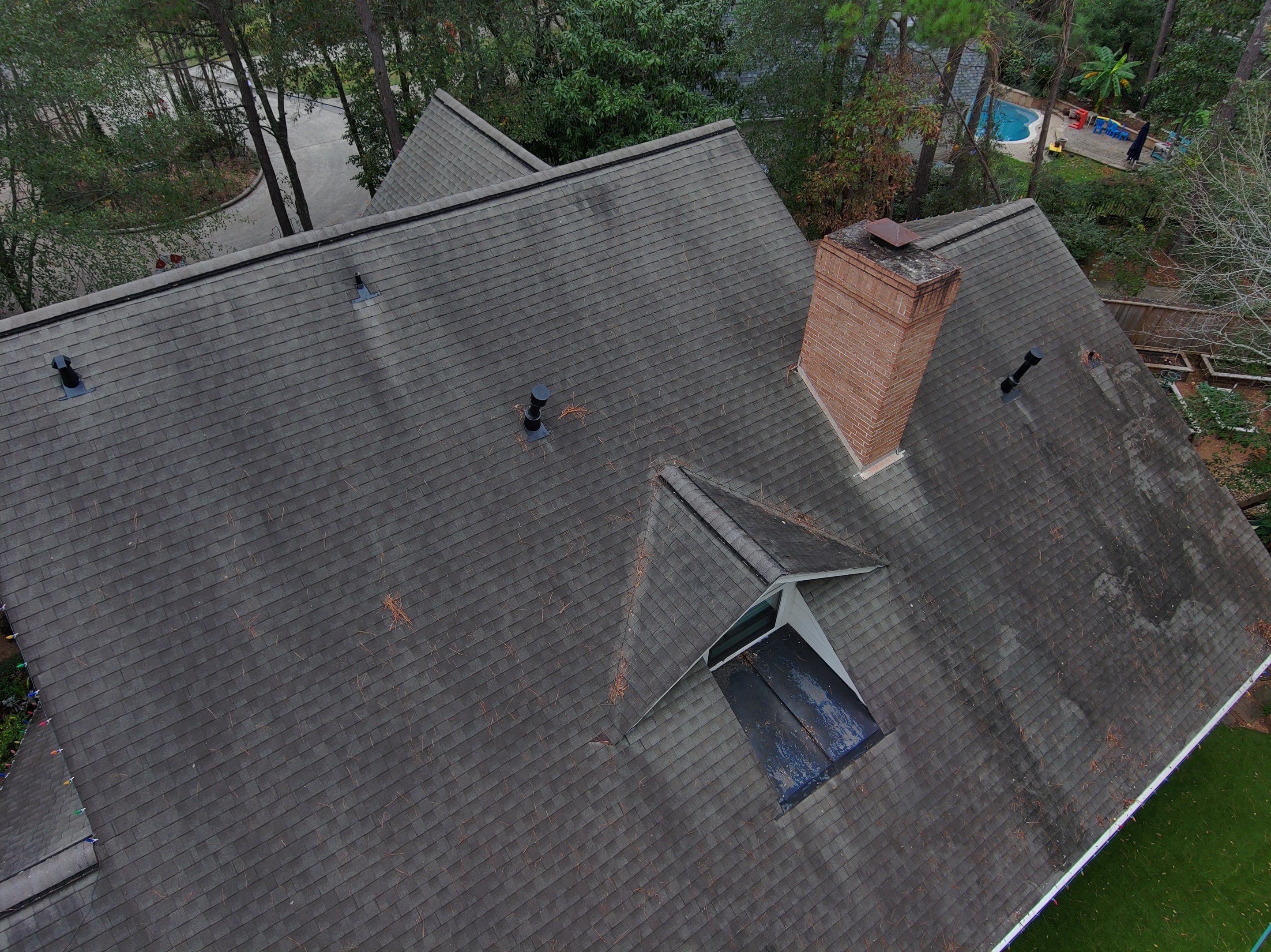 Residential Roof Replacement using Davinci Province Slate Shingles by Elite Roofing LLC