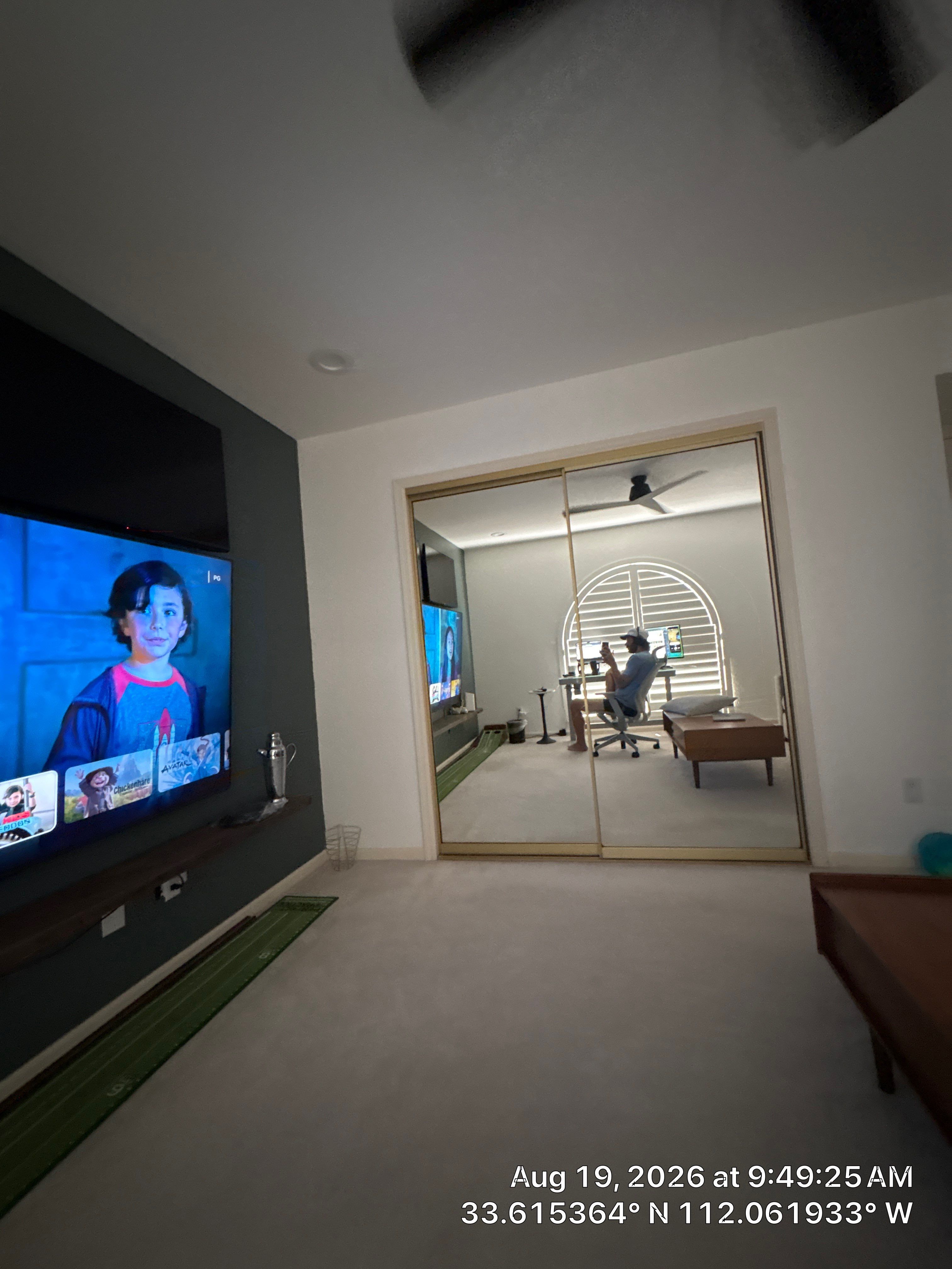 Phoenix Home Office Renovation with Arched Plantation Shutters by CompanyCam Sales Demo