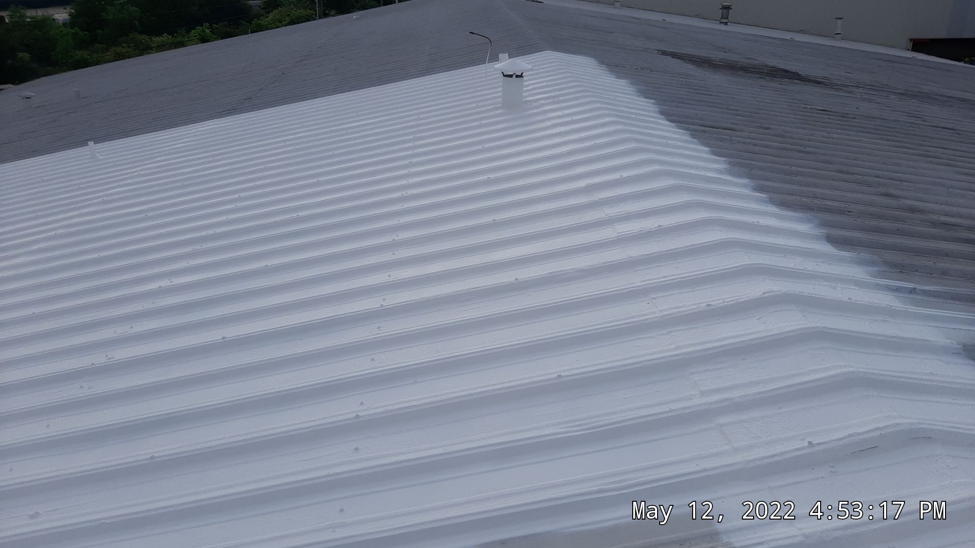 Commercial Metal Restoration System using Aldocoat Coatings by Hostetler Roofing