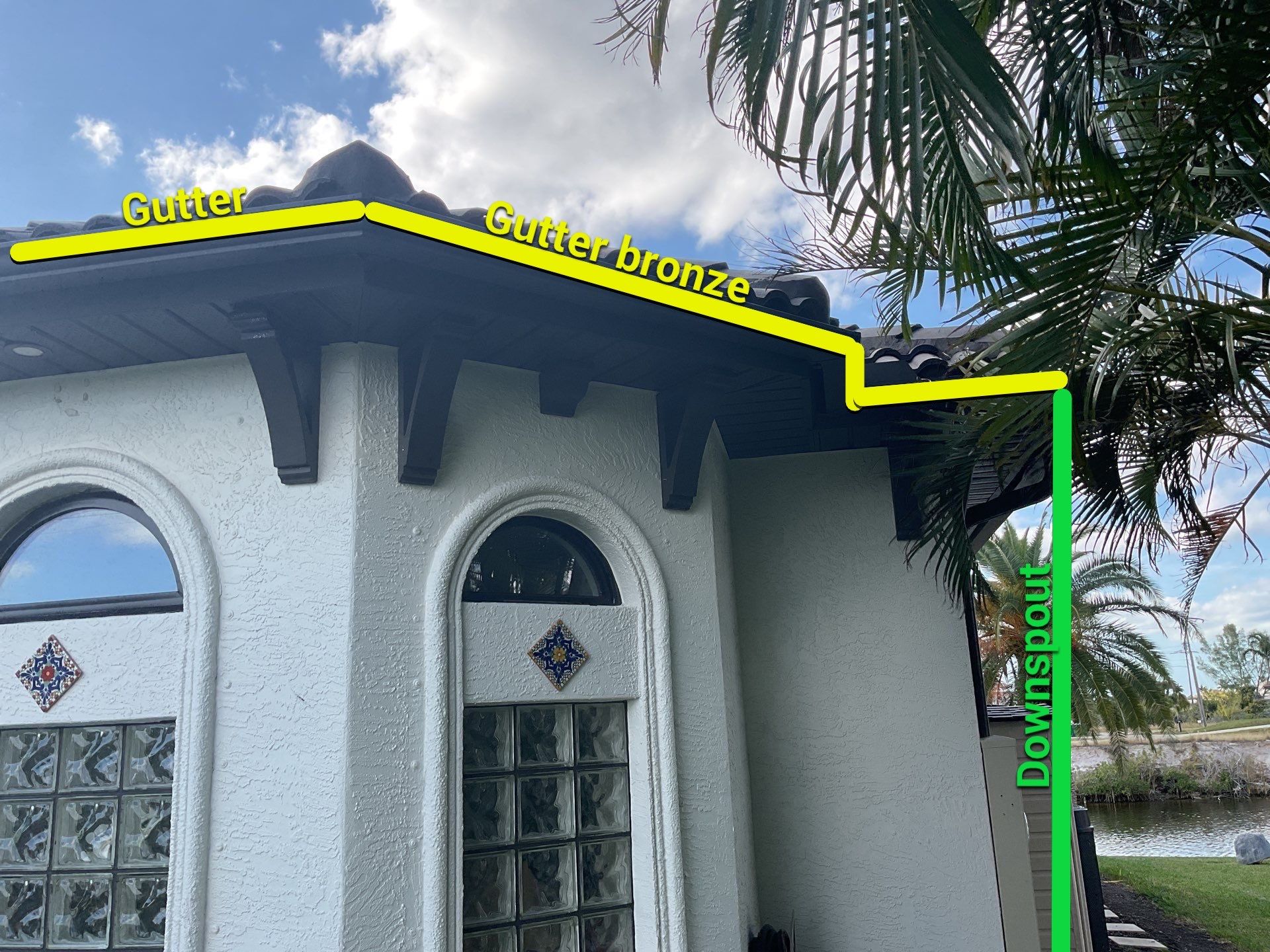 Bronze Gutter Repair and Replacement in Cape Coral FL by Gutter Professors