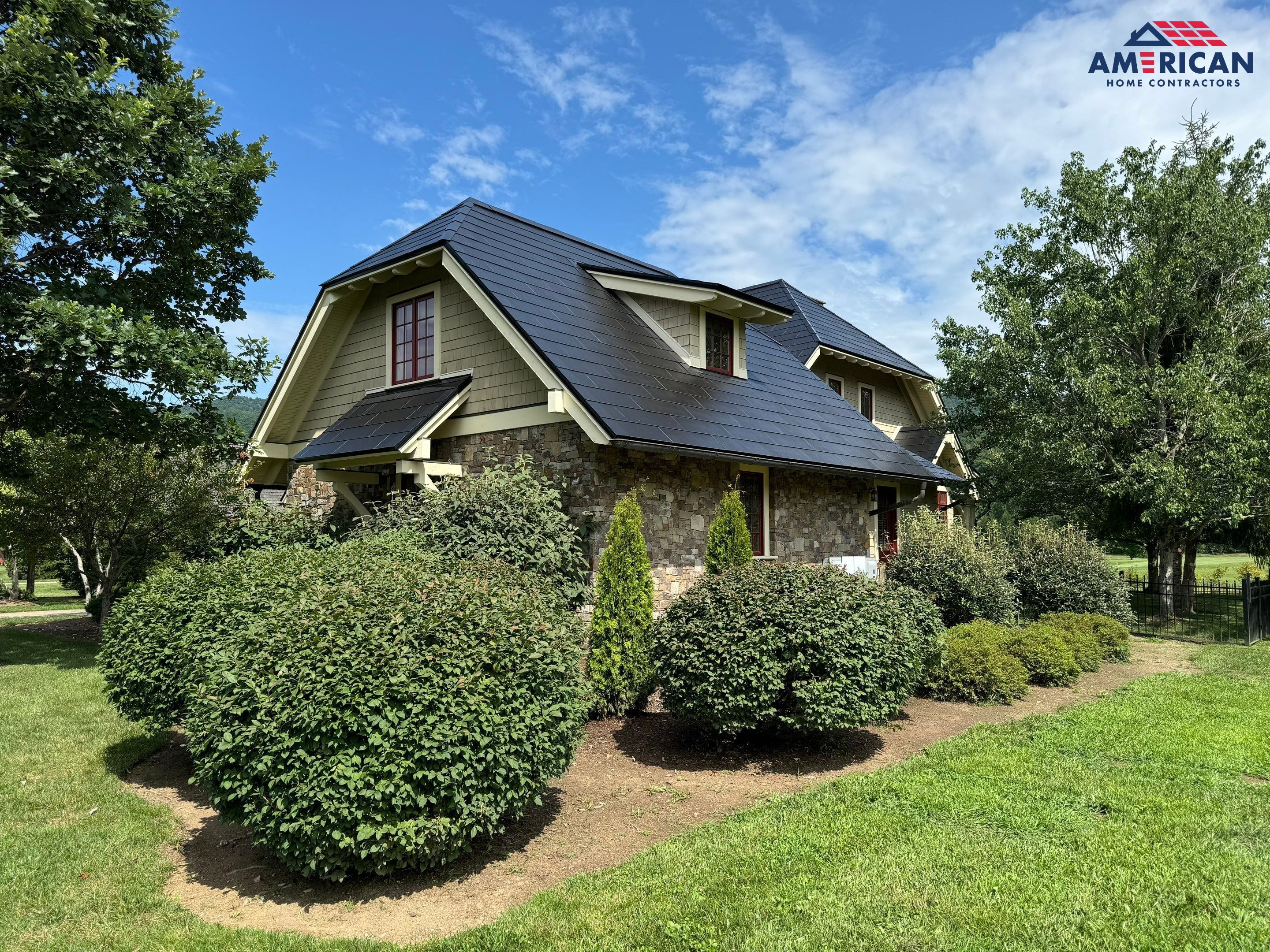 Tesla Solar Roof at The Greenbrier by American Home Contractors