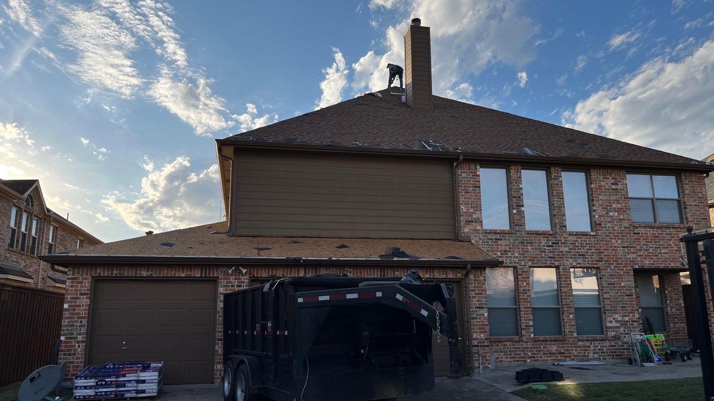 Storm Roof Damage Replacement in Frisco by First United Roofing & Construction
