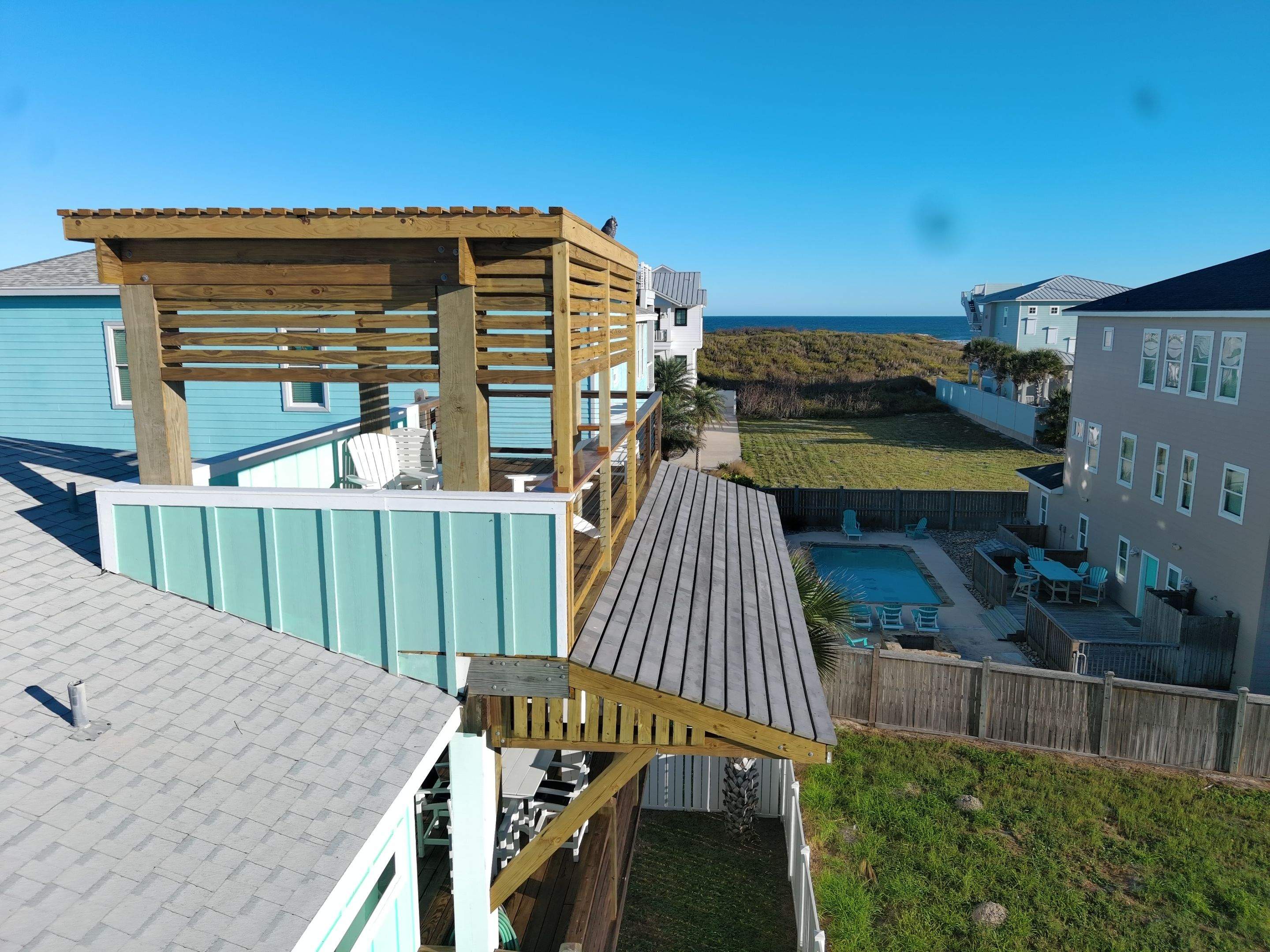 Roof Top Clubhouse on the Beach by Bayfront Roofing and Construction